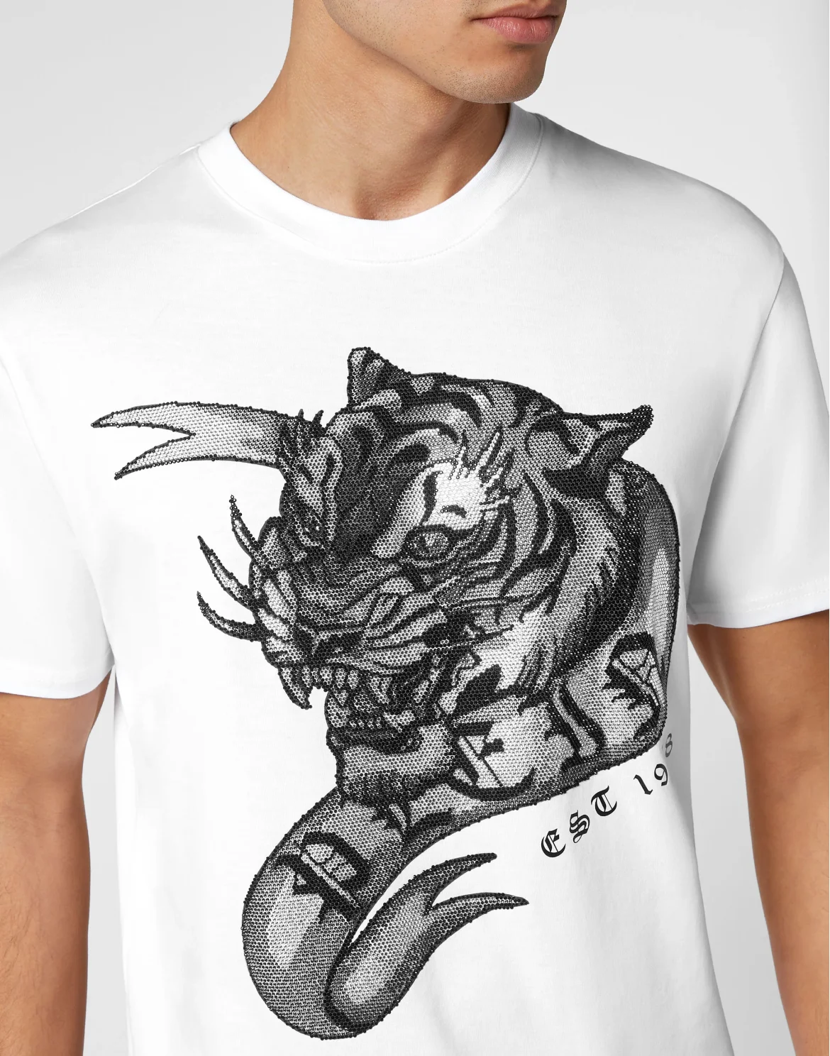 T-shirt Round Neck SS Tattoo, цвет: Белый