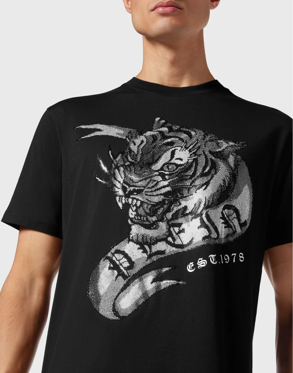 T-shirt Round Neck SS Tattoo, цвет: Черный