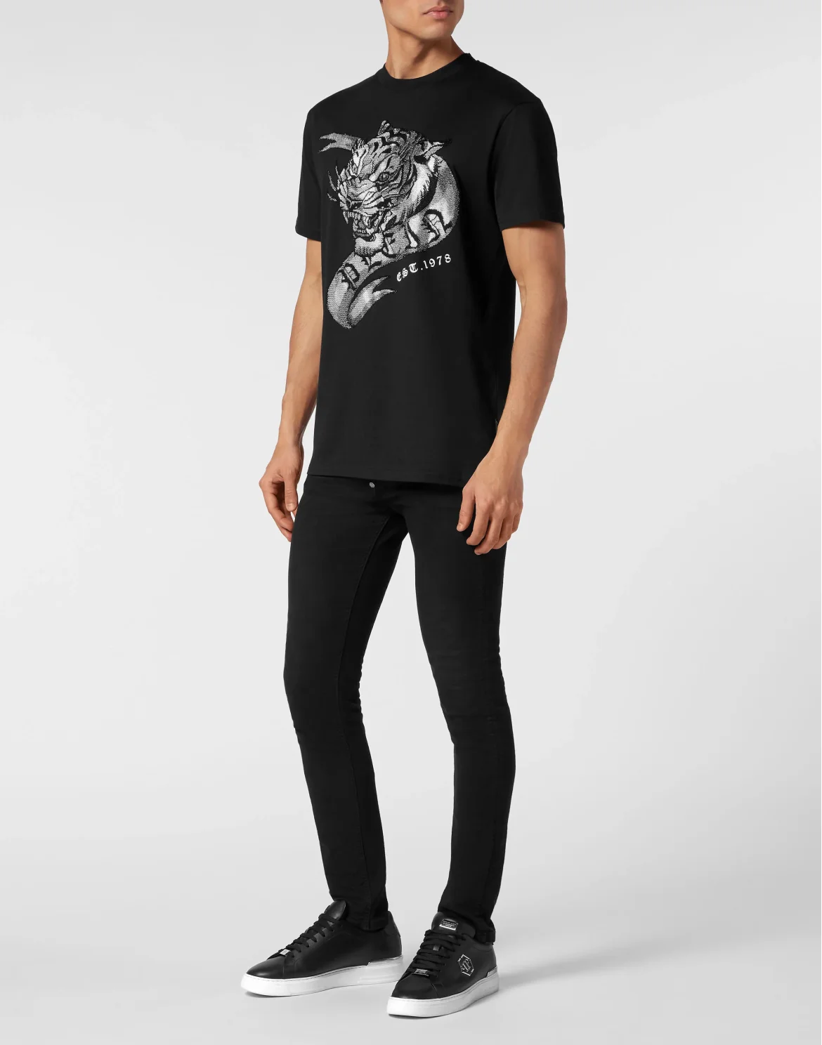 T-shirt Round Neck SS Tattoo, цвет: Черный