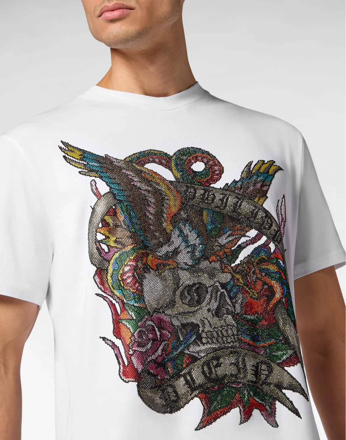 T-shirt Round Neck SS Tattoo, цвет: Белый