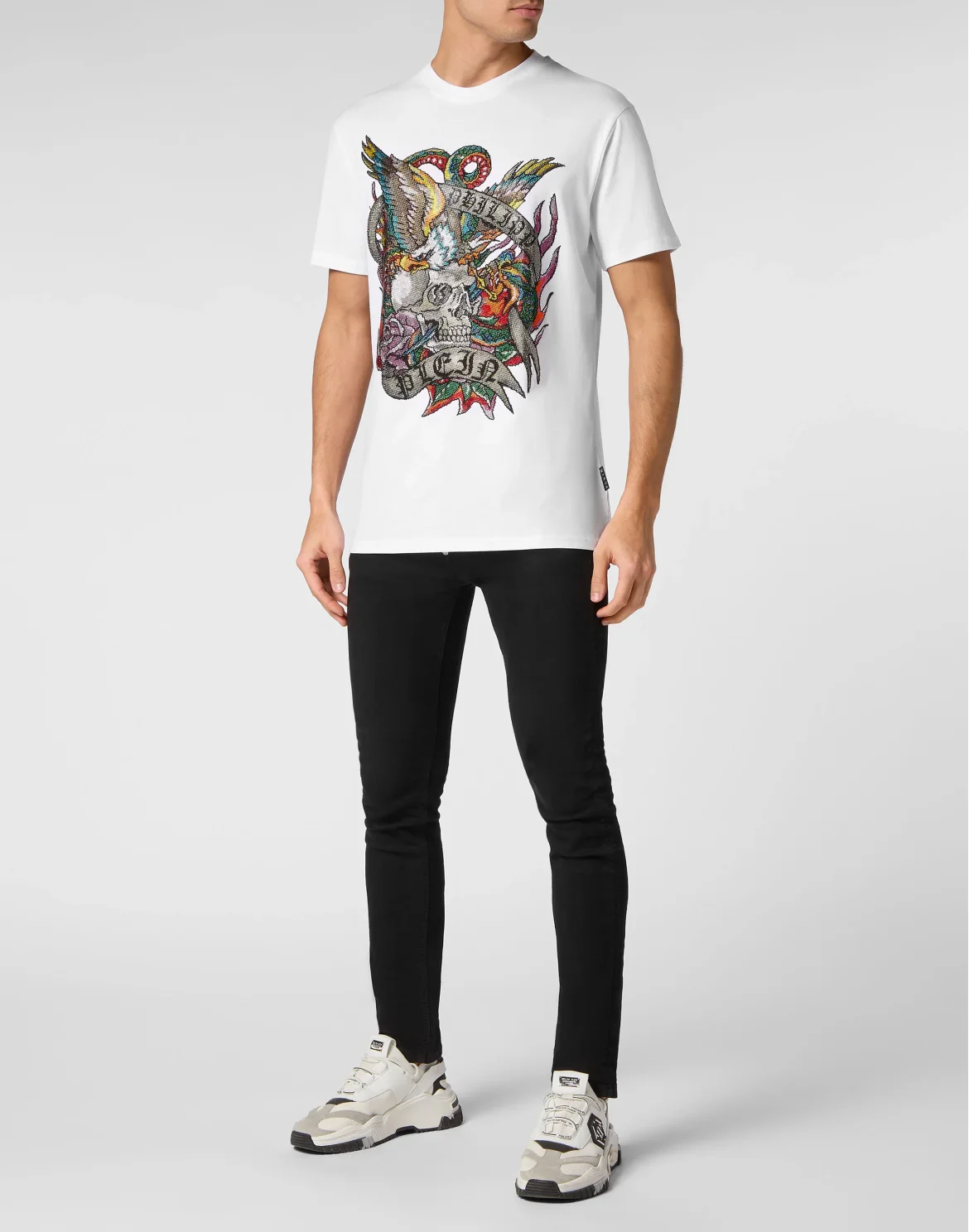 T-shirt Round Neck SS Tattoo, цвет: Белый