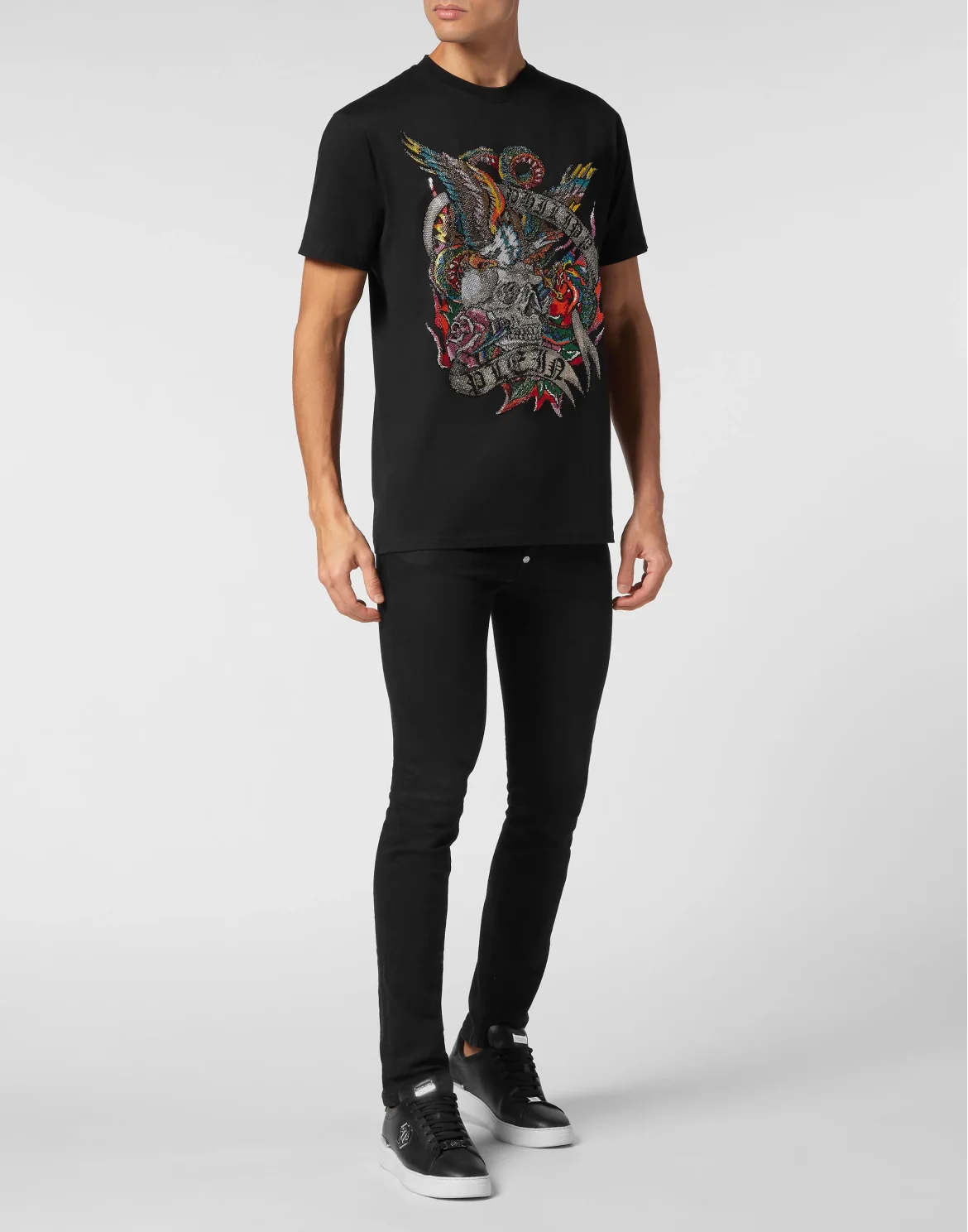 T-shirt Round Neck SS Tattoo, цвет: Черный