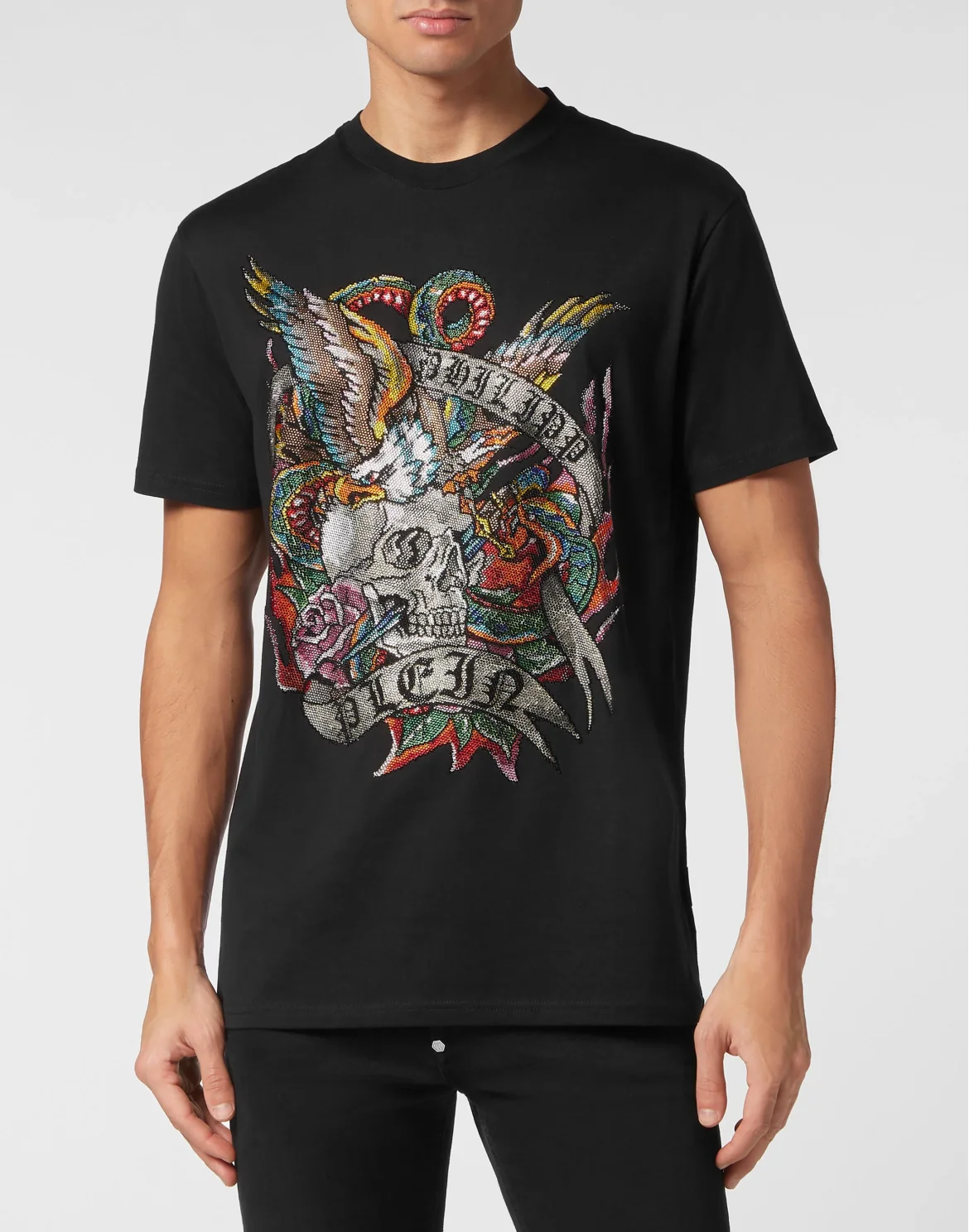 T-shirt Round Neck SS Tattoo, цвет: Черный