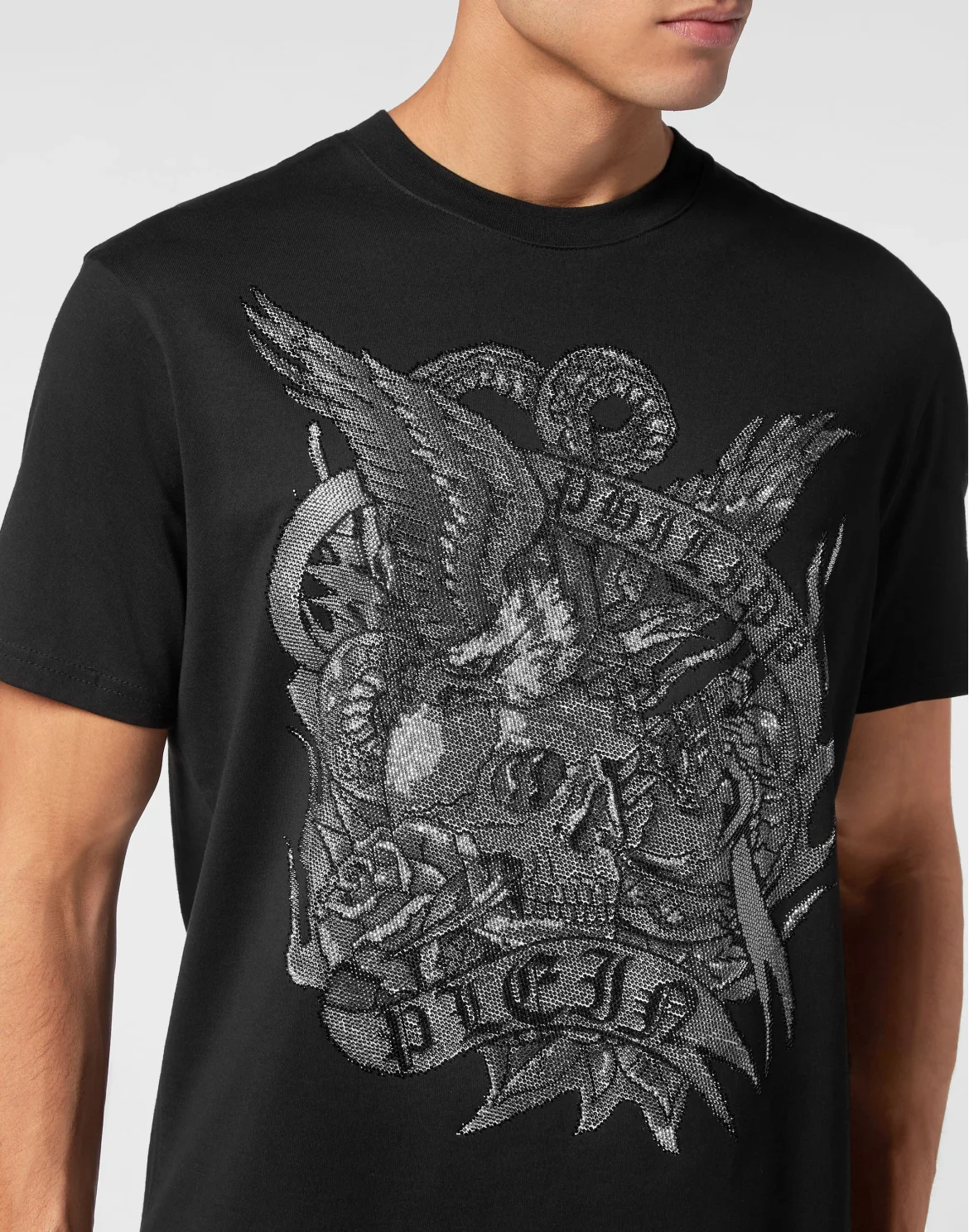 T-shirt Round Neck SS Tattoo, цвет: Черный