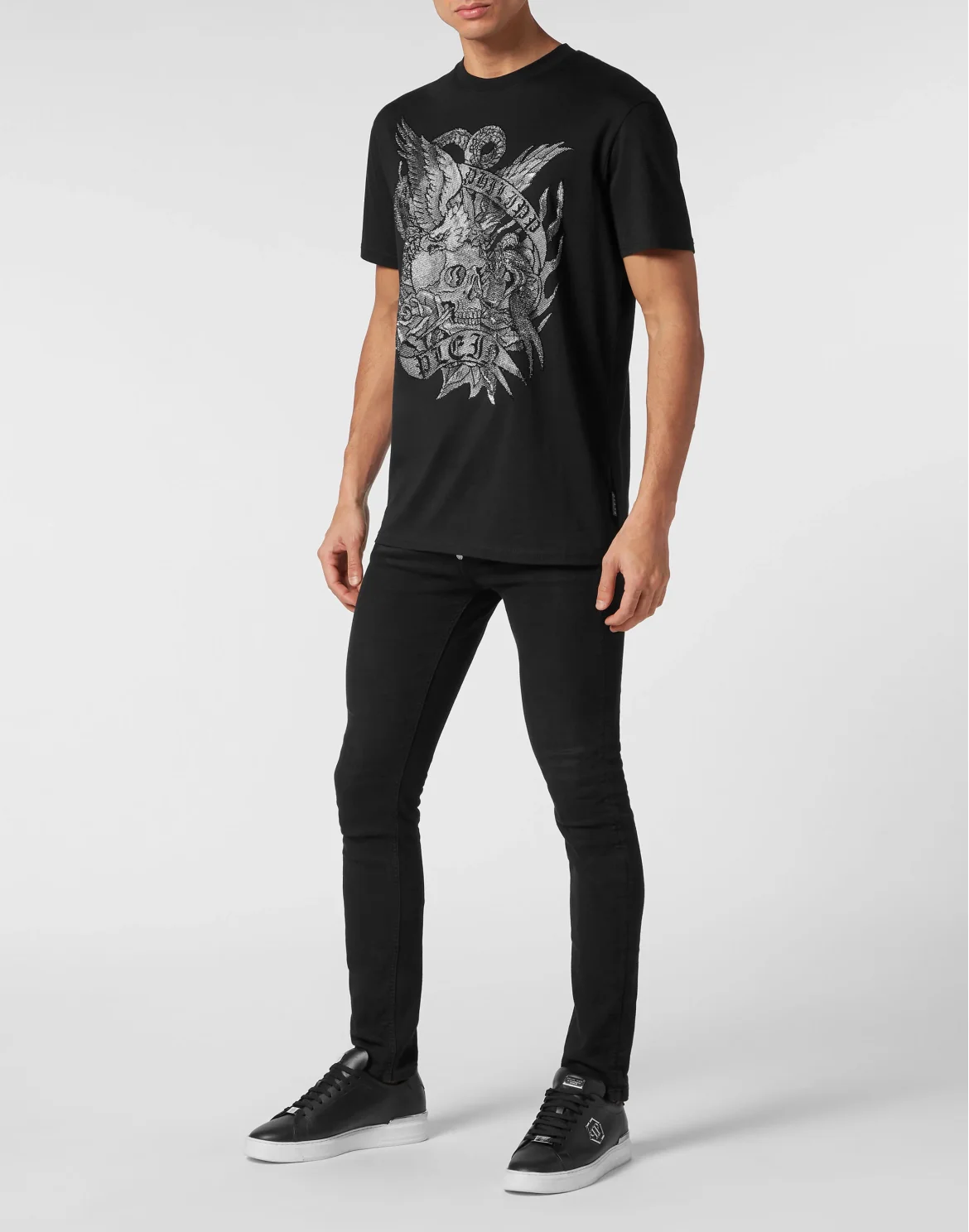 T-shirt Round Neck SS Tattoo, цвет: Черный