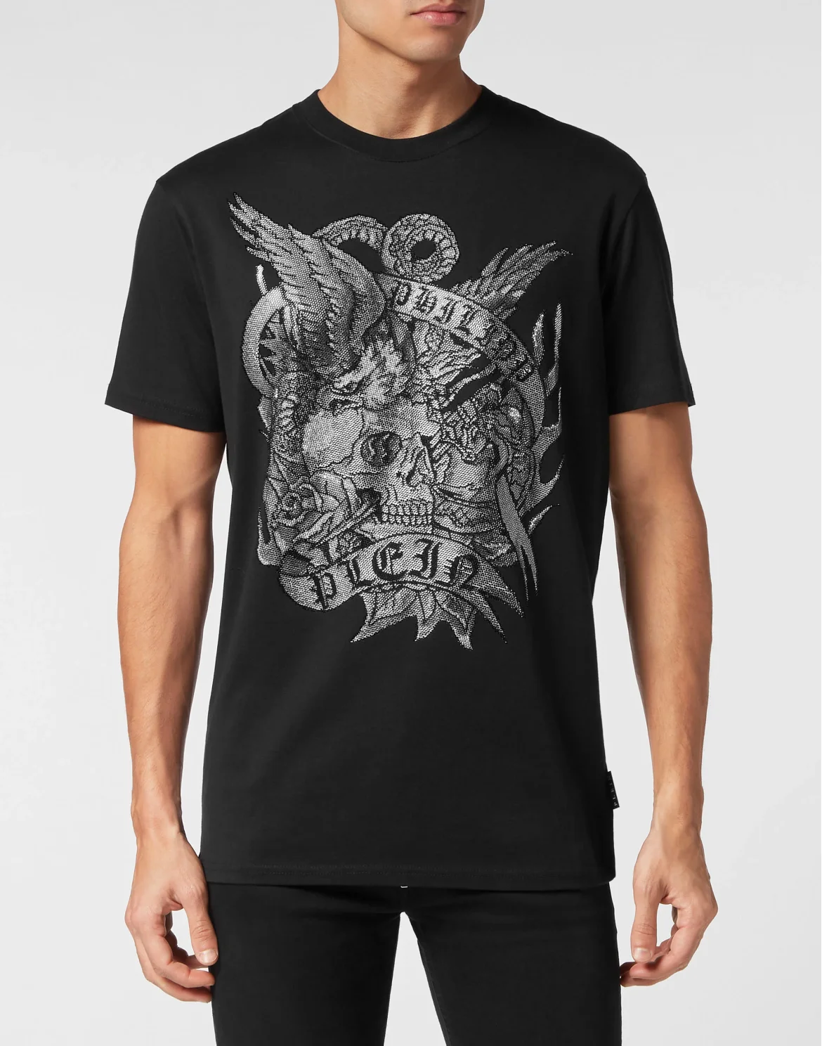 T-shirt Round Neck SS Tattoo, цвет: Черный
