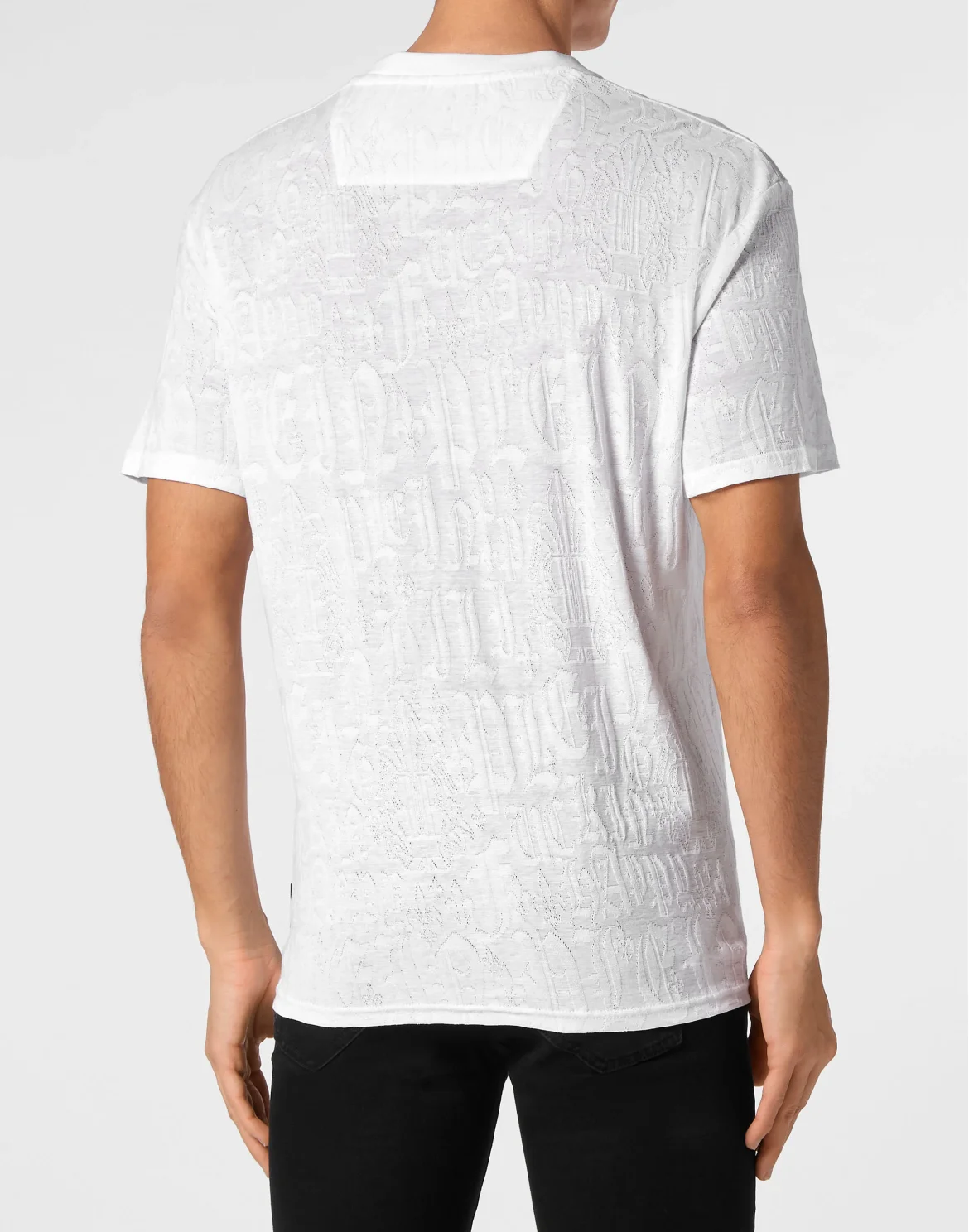 T-shirt Round Neck SS Monogram, цвет: Белый
