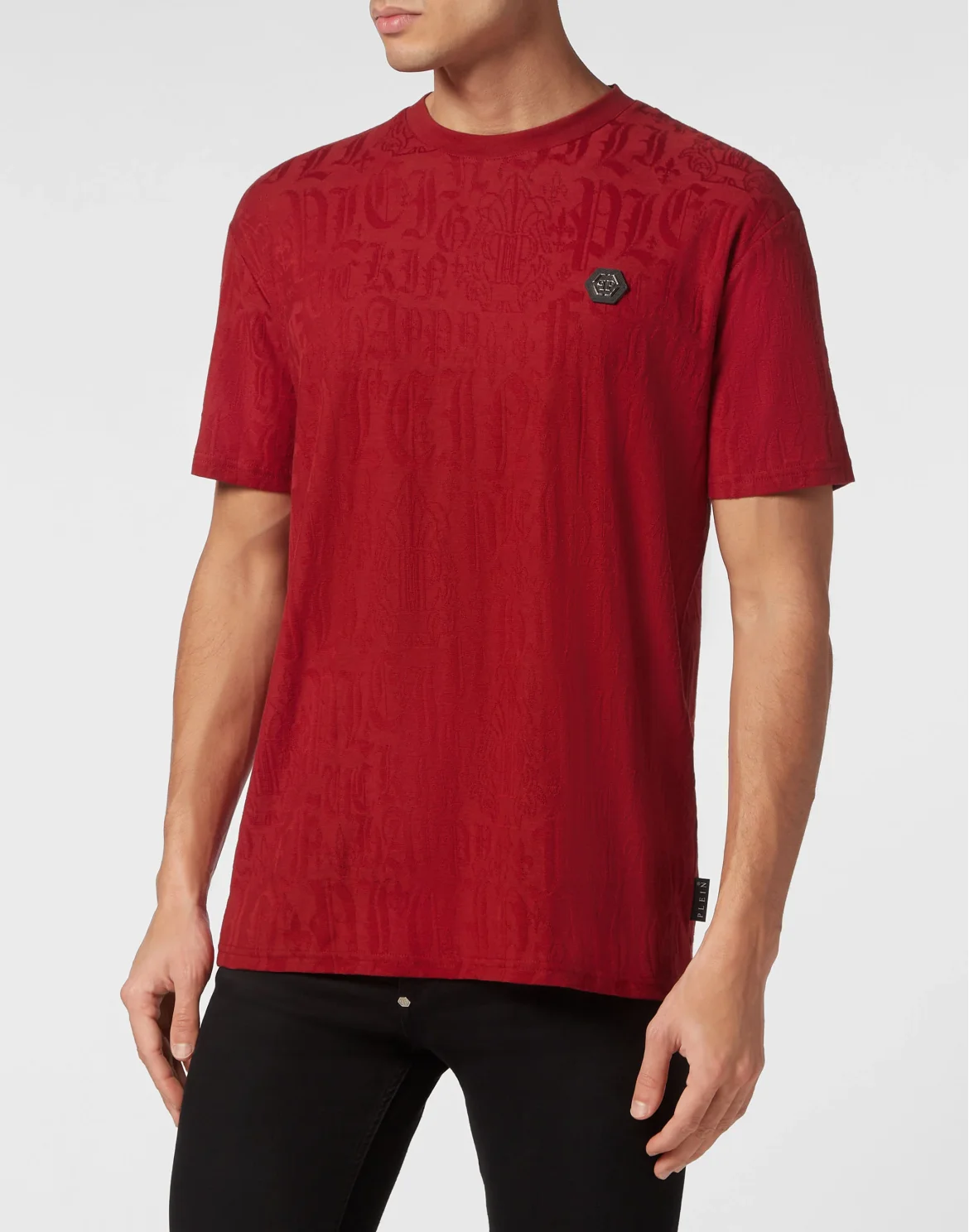 T-shirt Round Neck SS Monogram, цвет: Красный