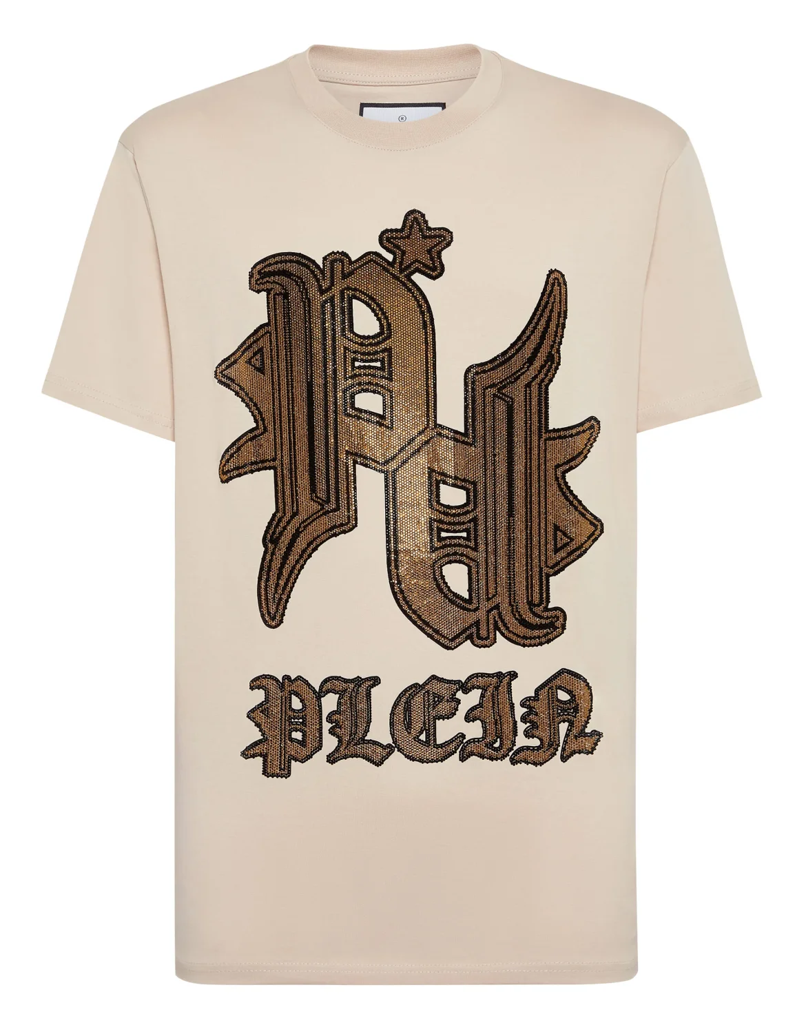 T-shirt Round Neck SS Tattoo, цвет: Бежевый
