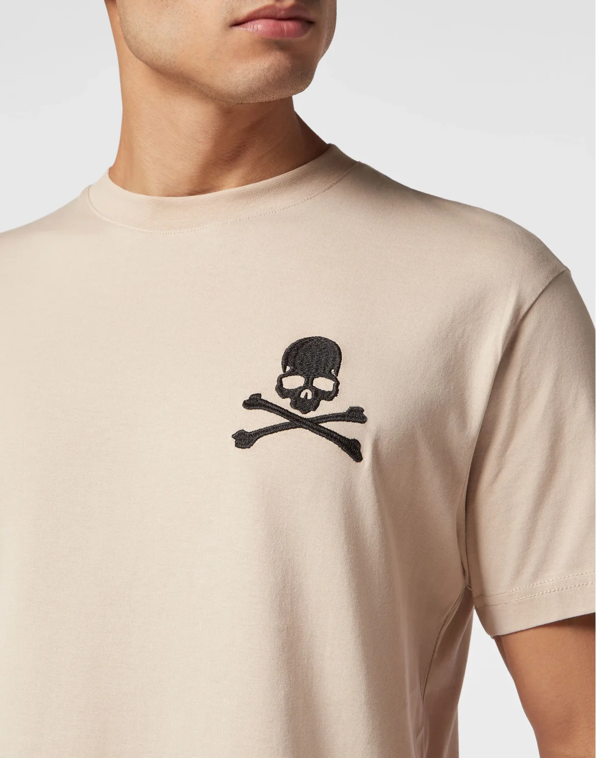 T-shirt Round Neck SS Tattoo, цвет: Бежевый