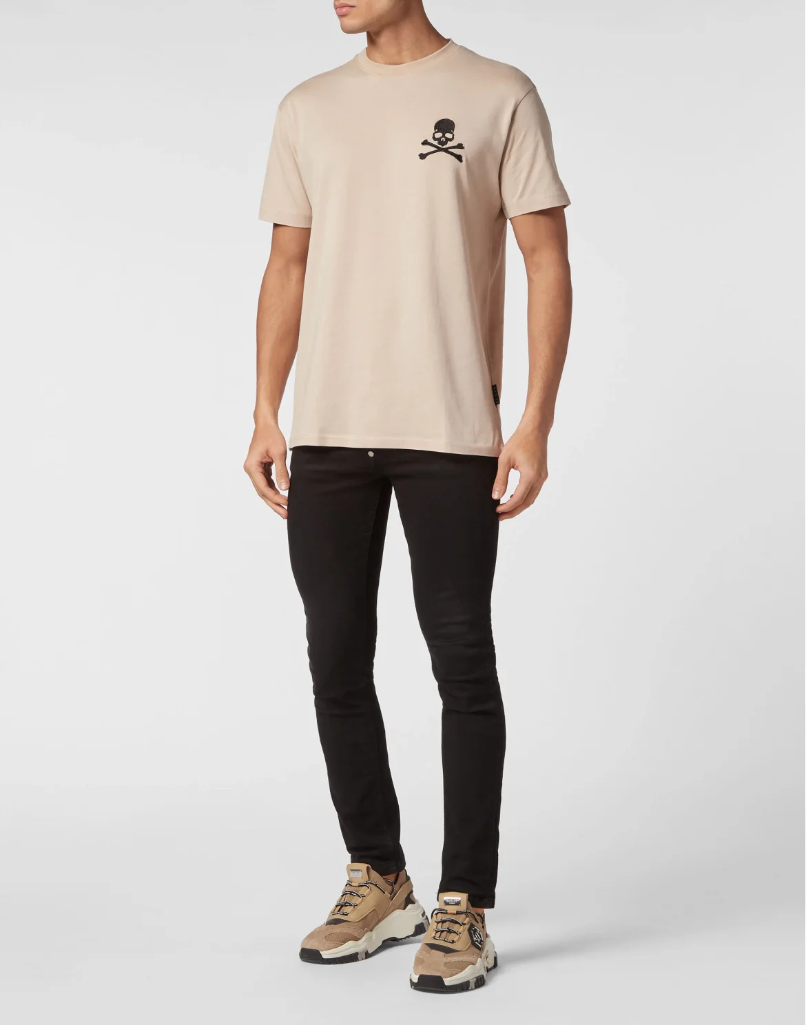 T-shirt Round Neck SS Tattoo, цвет: Бежевый