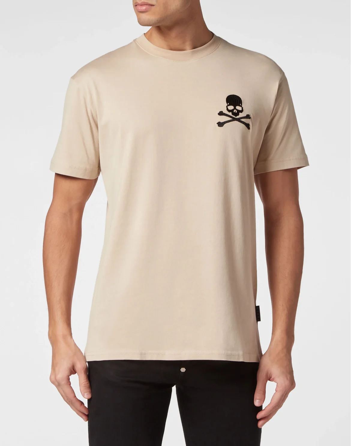 T-shirt Round Neck SS Tattoo, цвет: Бежевый