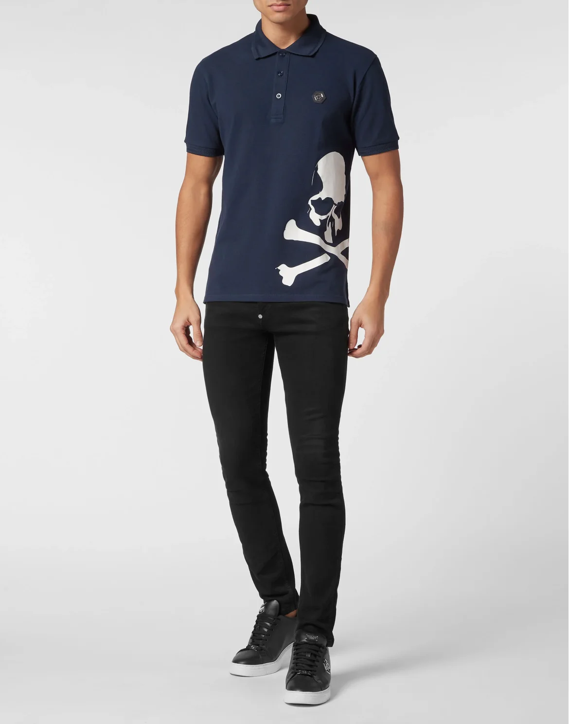 Polo shirt SS Skull&Bones, цвет: Синий