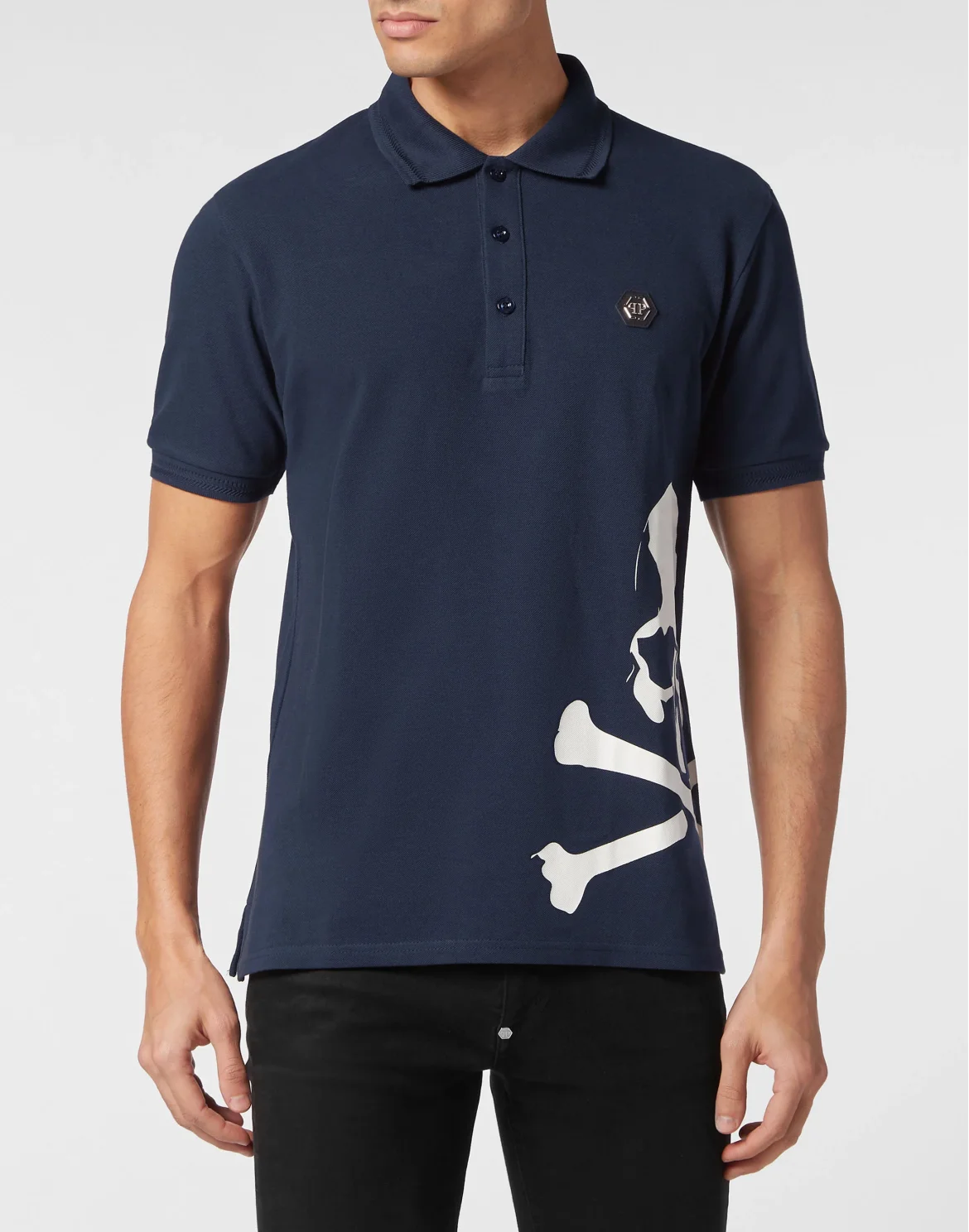 Polo shirt SS Skull&Bones, цвет: Синий