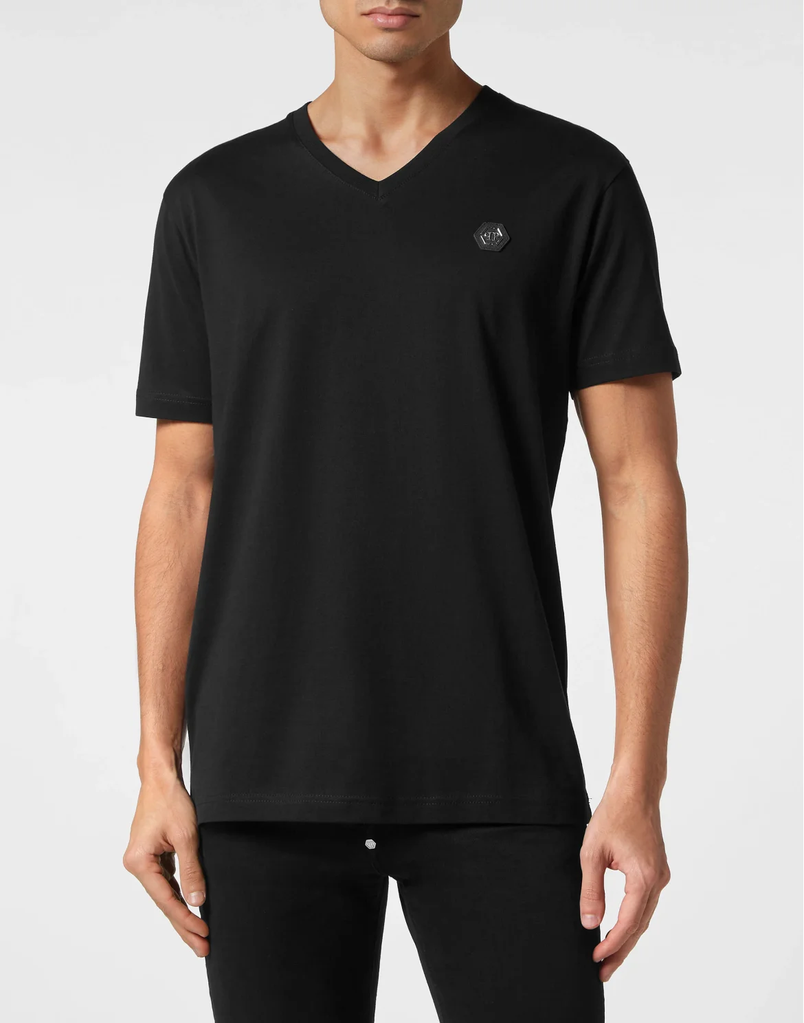 T-shirt V-Neck SS Tattoo, цвет: Черный