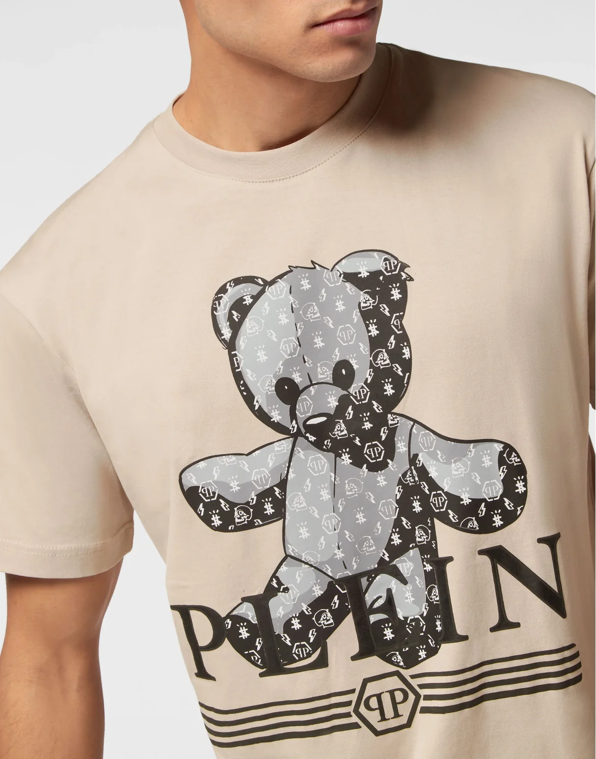 T-shirt Round neck SS Tattoo, цвет: Бежевый