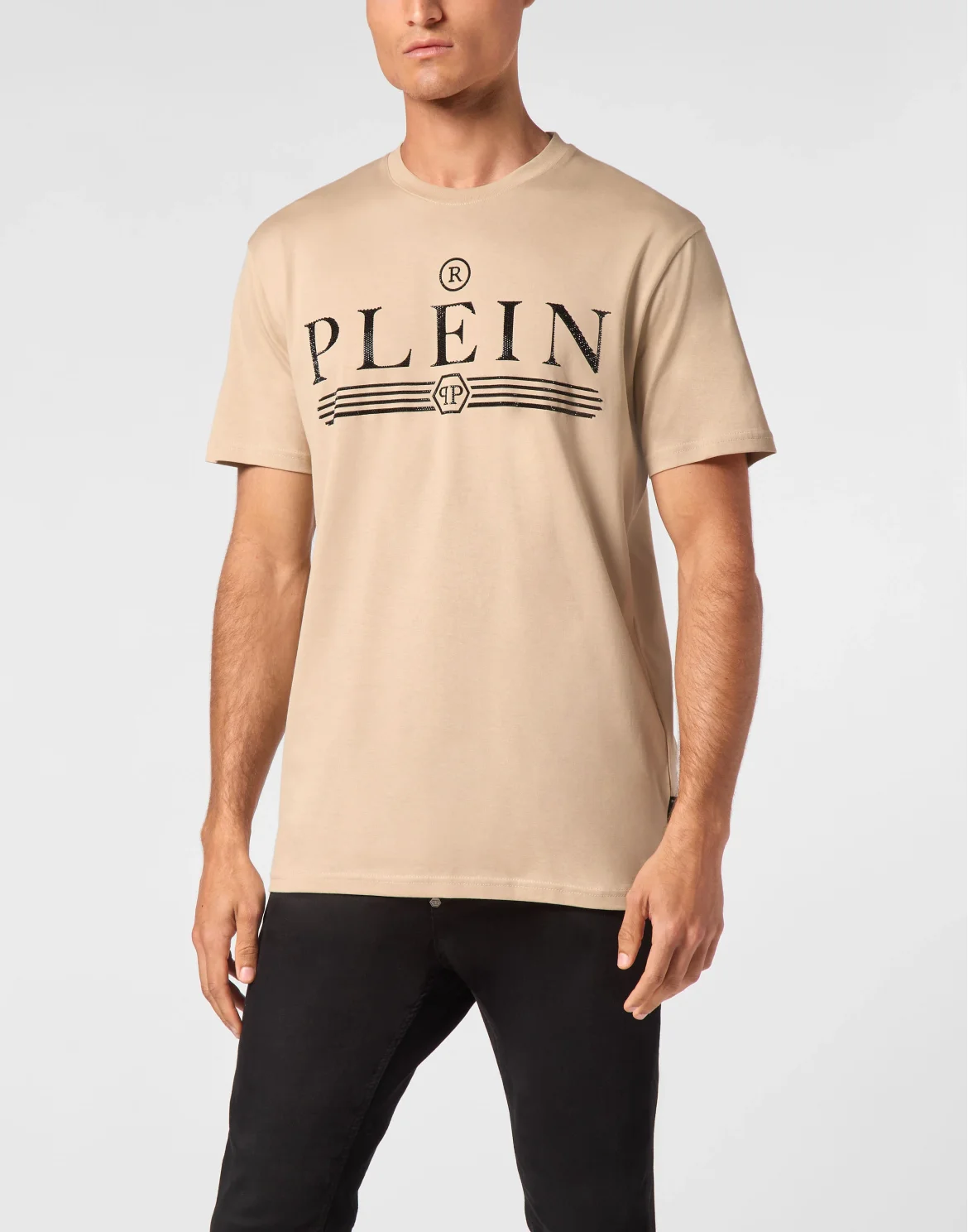 T-shirt Round Neck SS Tattoo, цвет: Бежевый