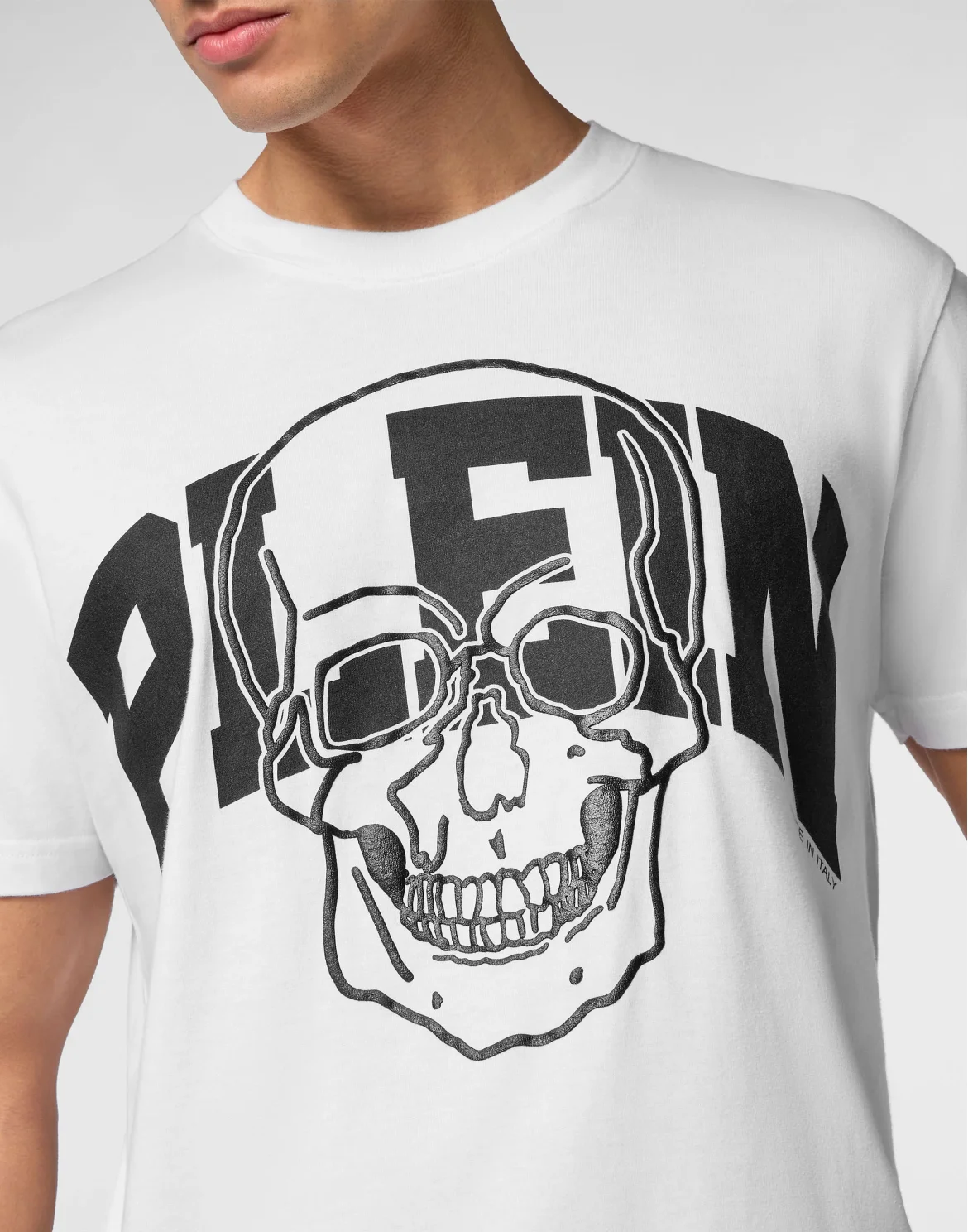 T-shirt Round Neck SS Skull, цвет: Белый