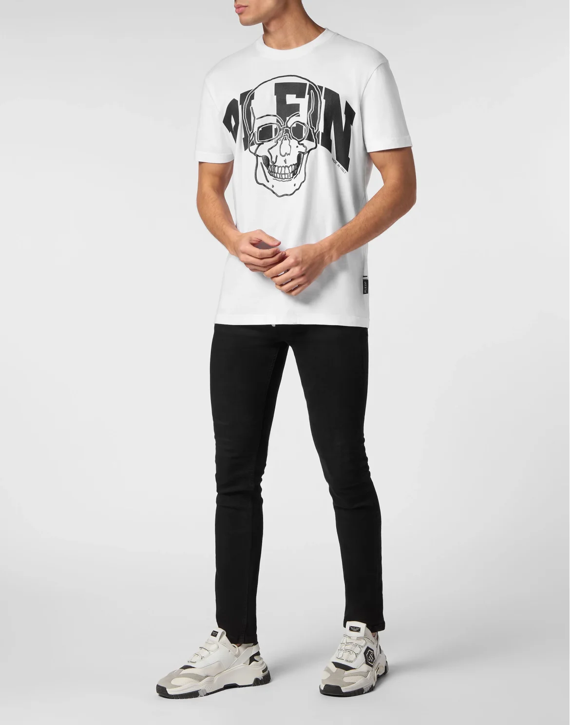 T-shirt Round Neck SS Skull, цвет: Белый