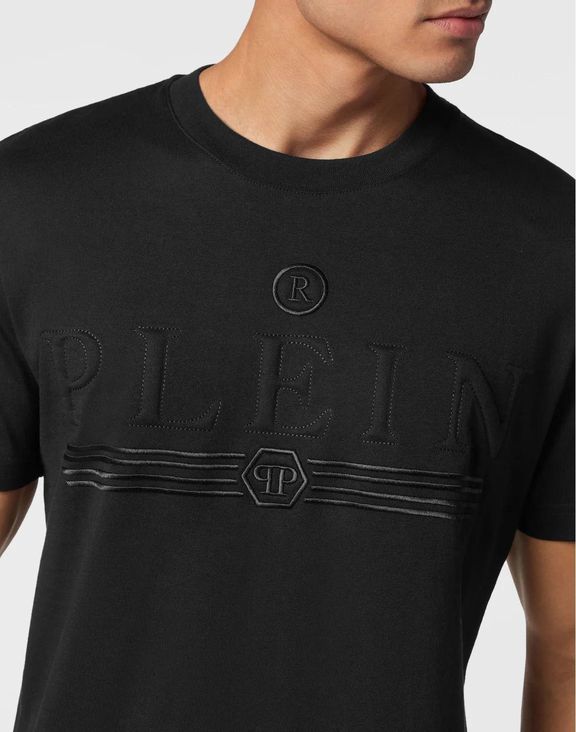 T-shirt Round Neck SS Gothic Plein, цвет: Черный