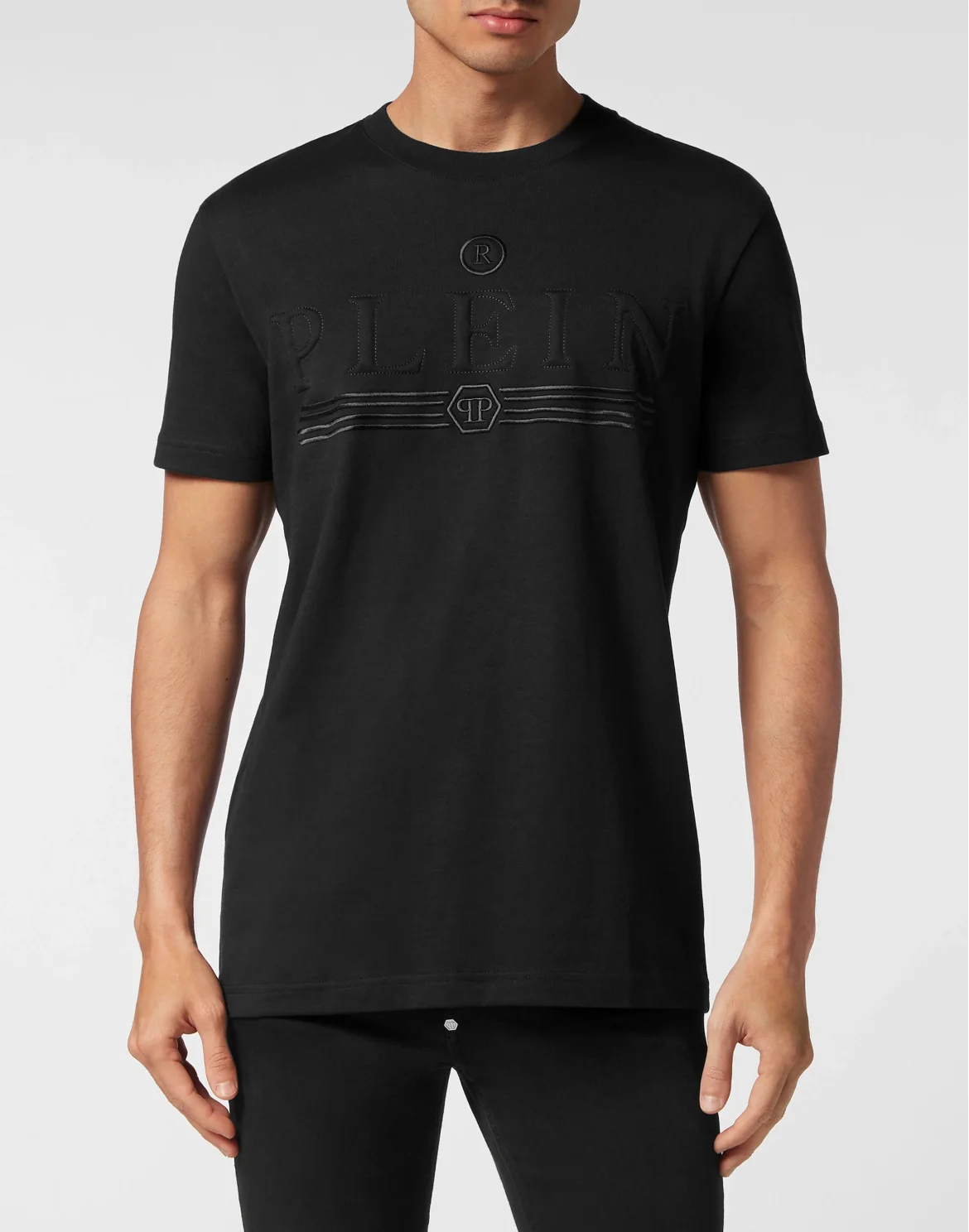 T-shirt Round Neck SS Gothic Plein, цвет: Черный