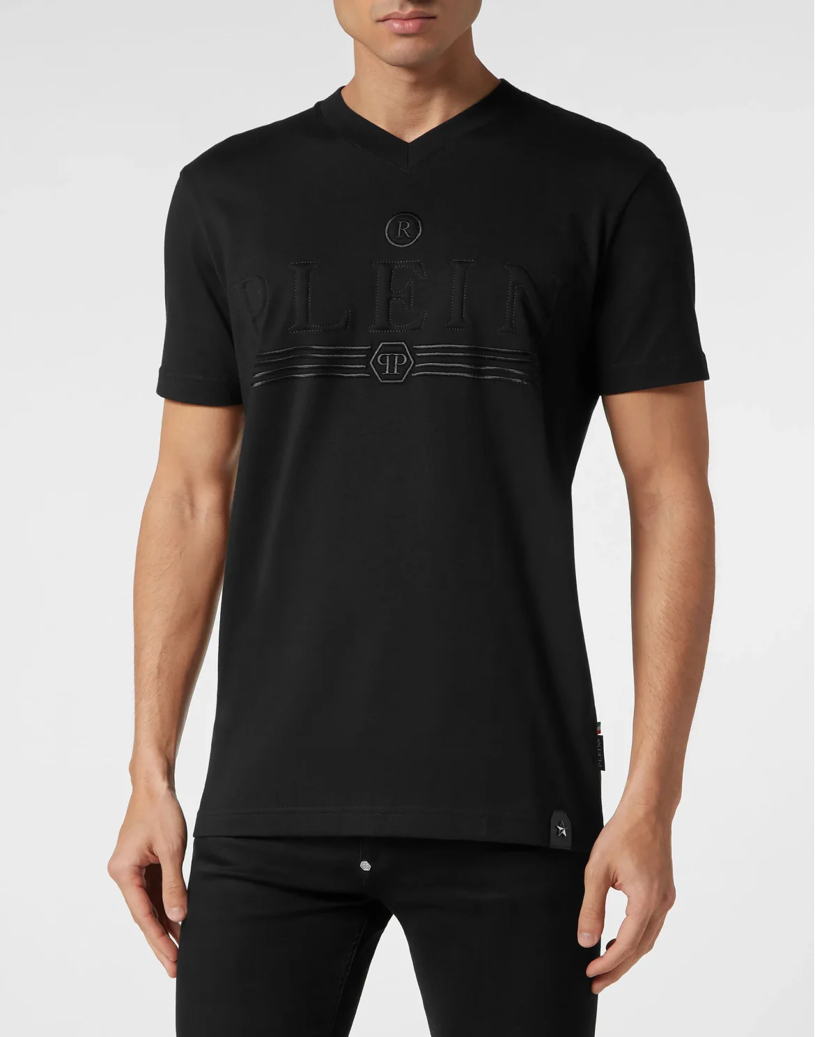 T-shirt V-Neck SS, цвет: Черный