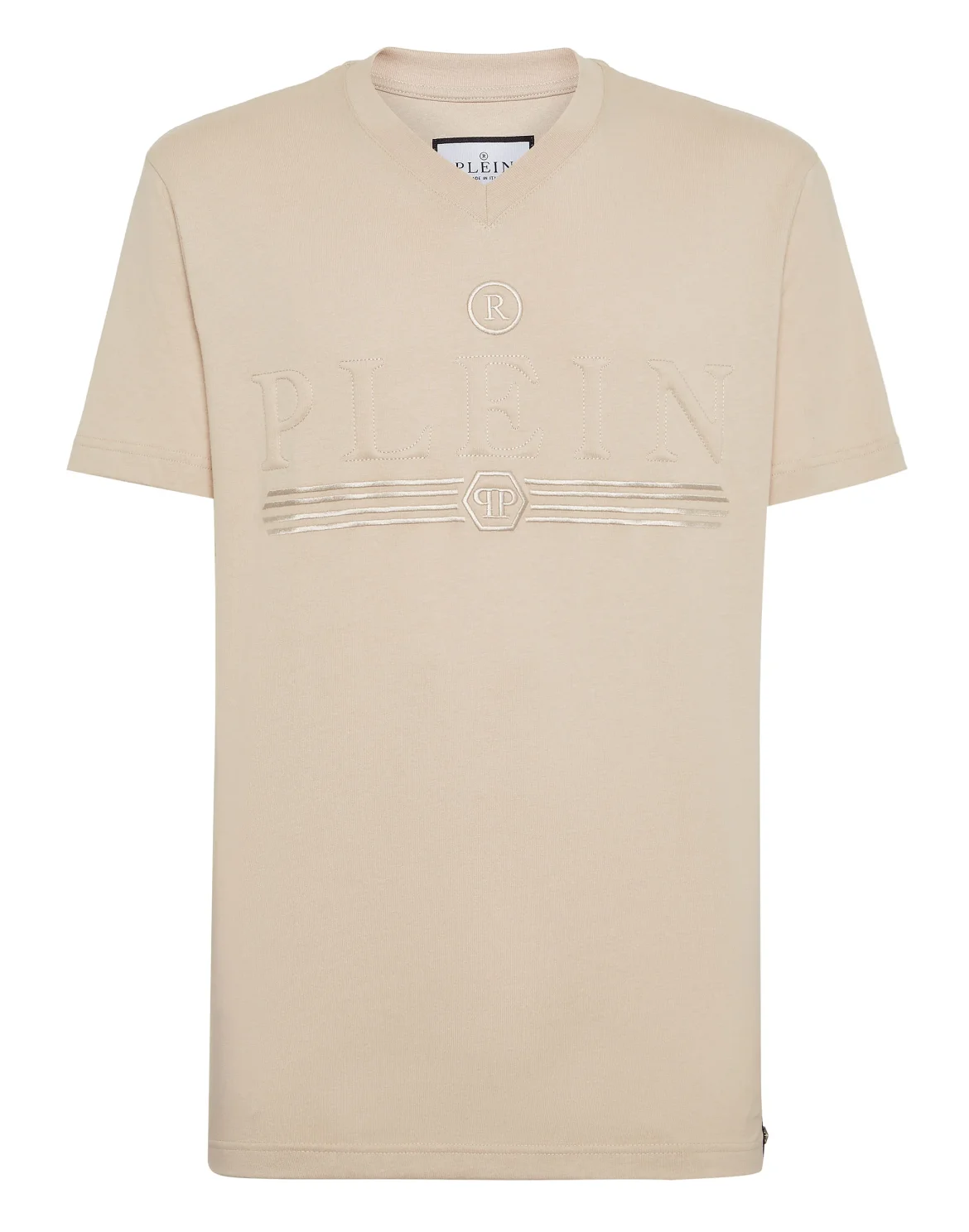 T-shirt V-Neck SS, цвет: Бежевый