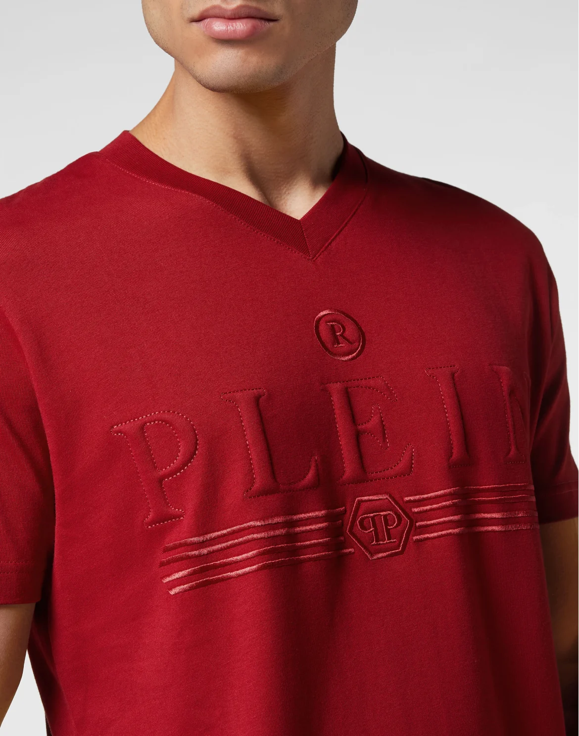 T-shirt V-Neck SS, цвет: Красный