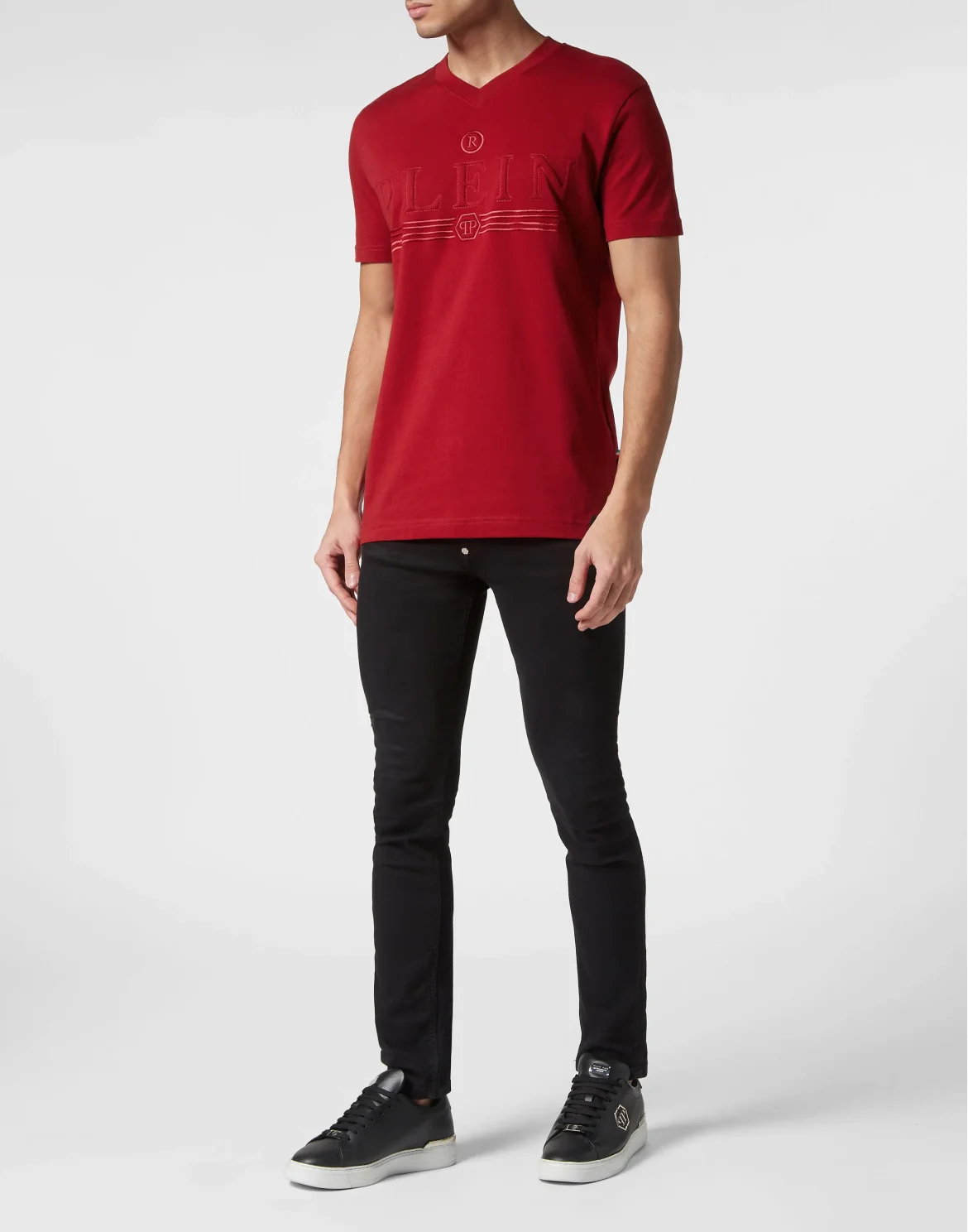 T-shirt V-Neck SS, цвет: Красный