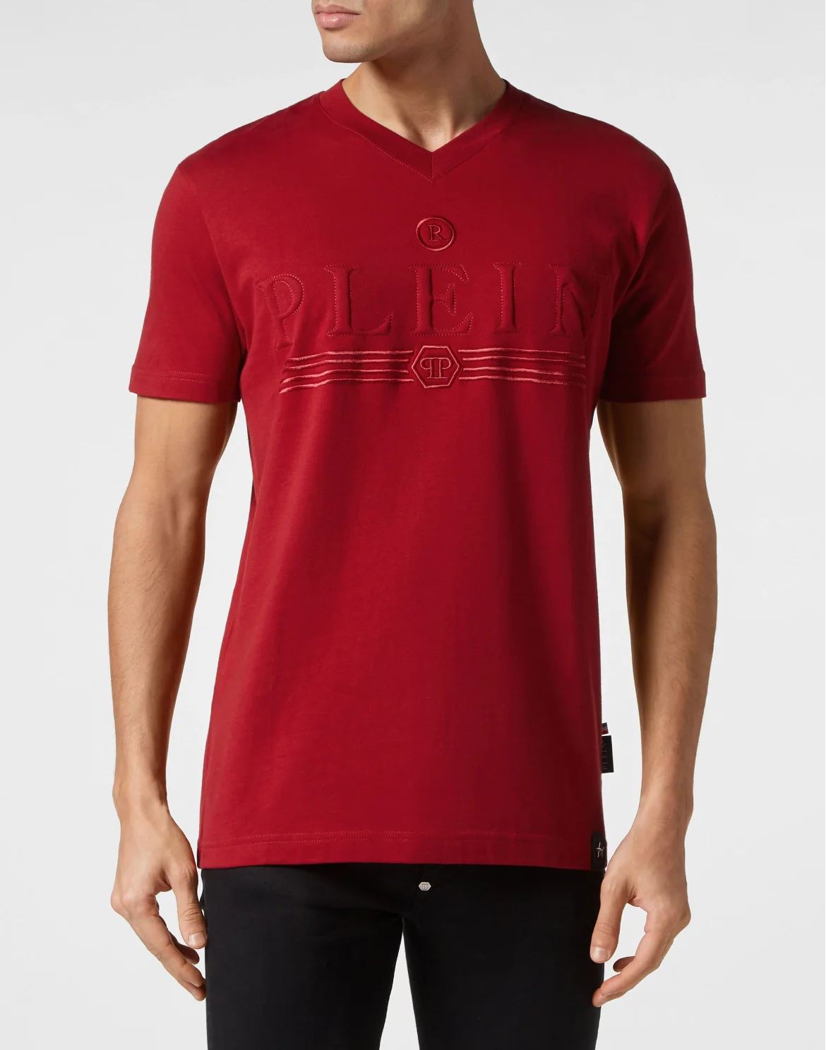 T-shirt V-Neck SS, цвет: Красный