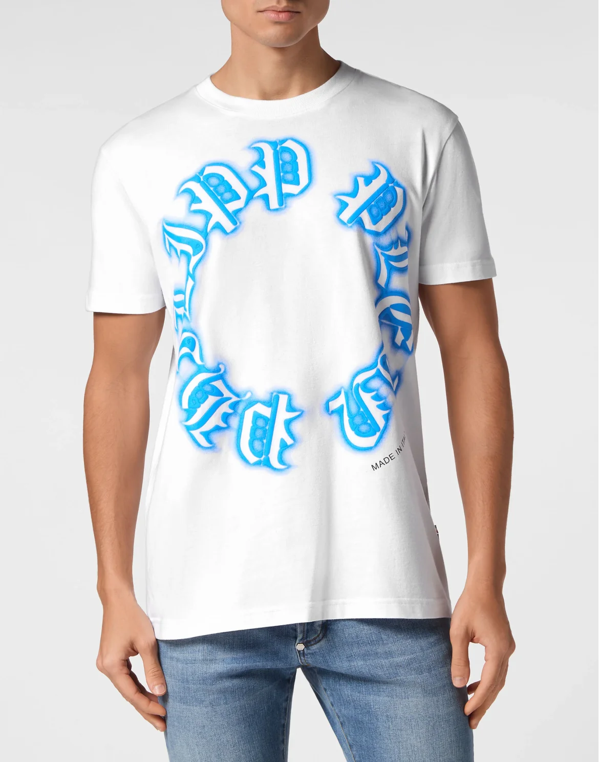 T-shirt Round Neck SS Gothic Plein, цвет: Белый