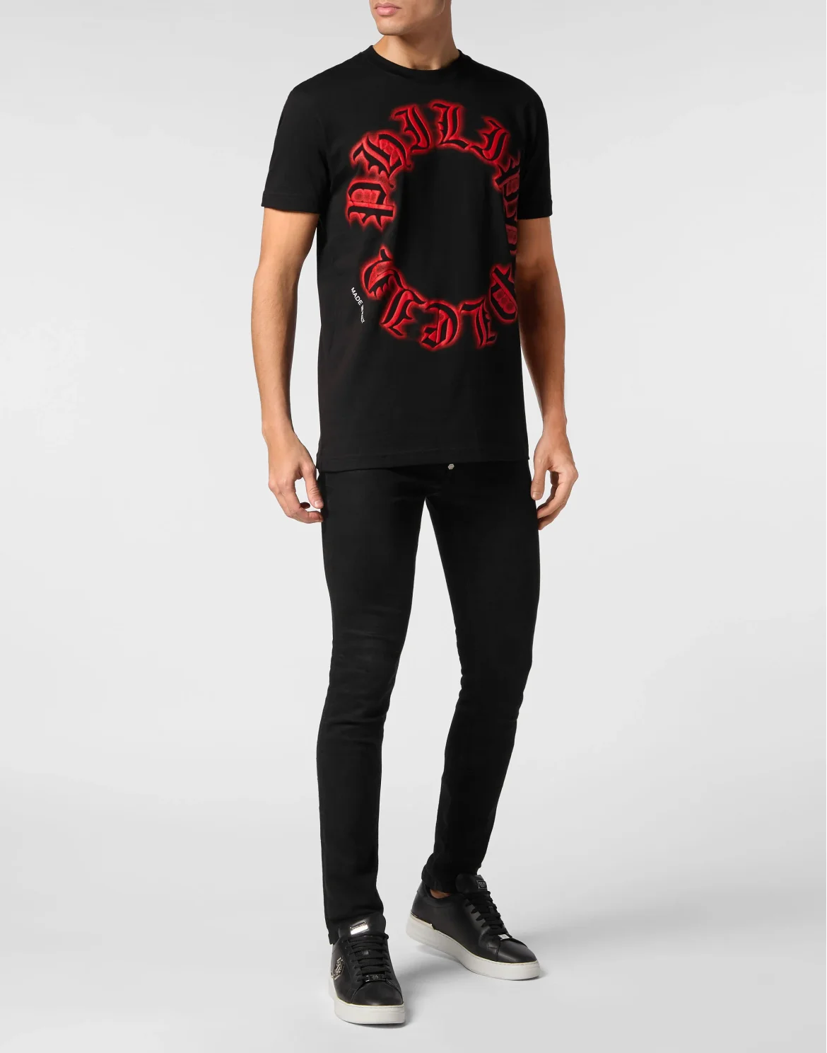 T-shirt Round Neck SS Gothic Plein, цвет: Черный