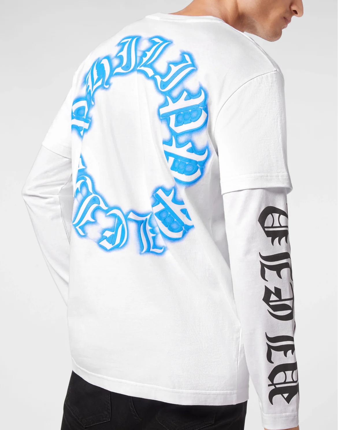 T-shirt Round Neck LS Gothic Plein, цвет: Белый