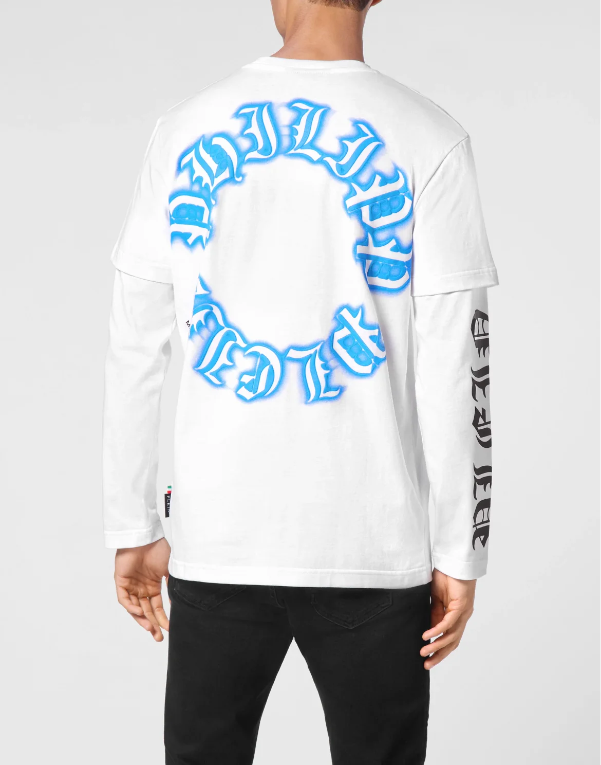 T-shirt Round Neck LS Gothic Plein, цвет: Белый