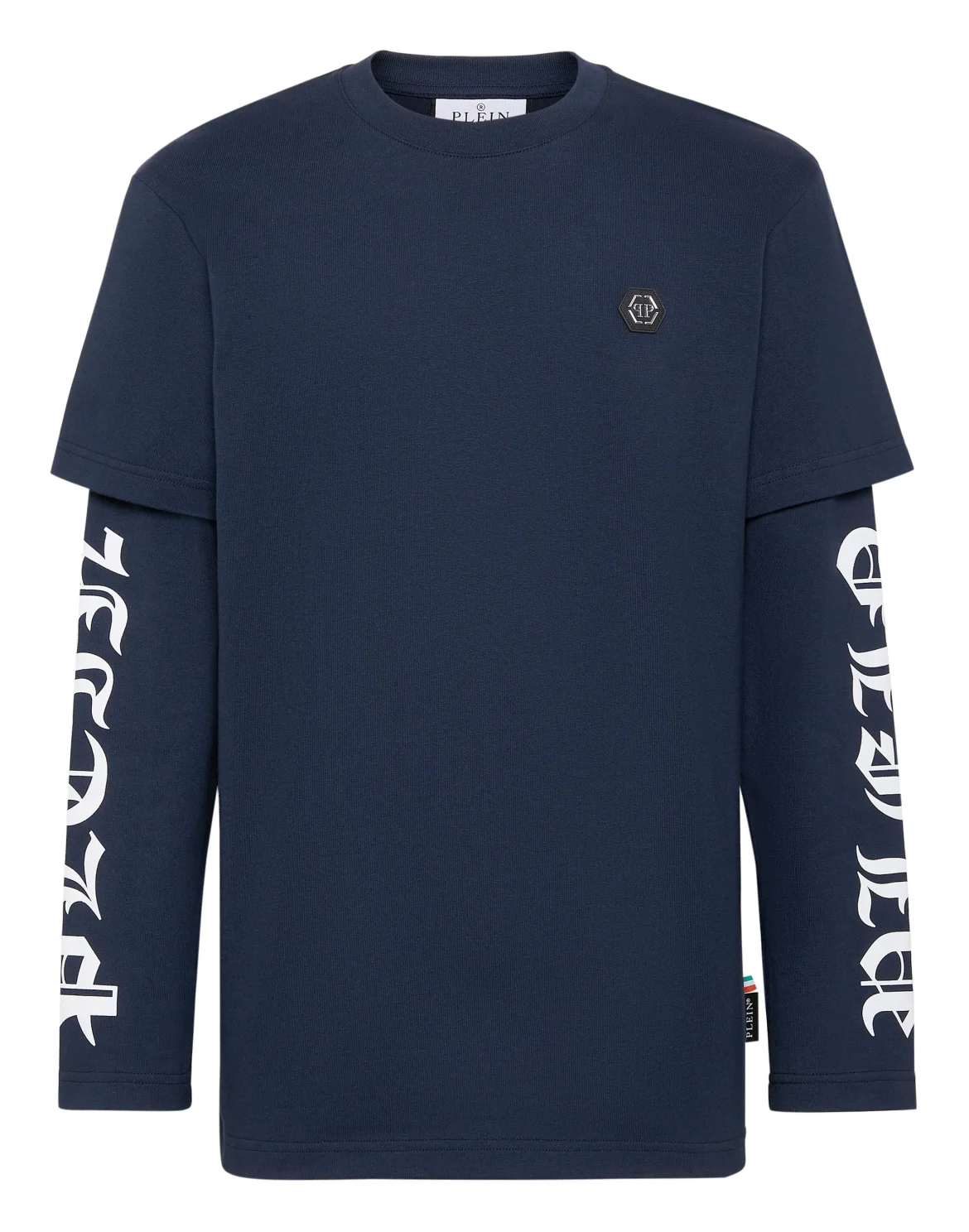 T-shirt Round Neck LS Gothic Plein, цвет: Синий
