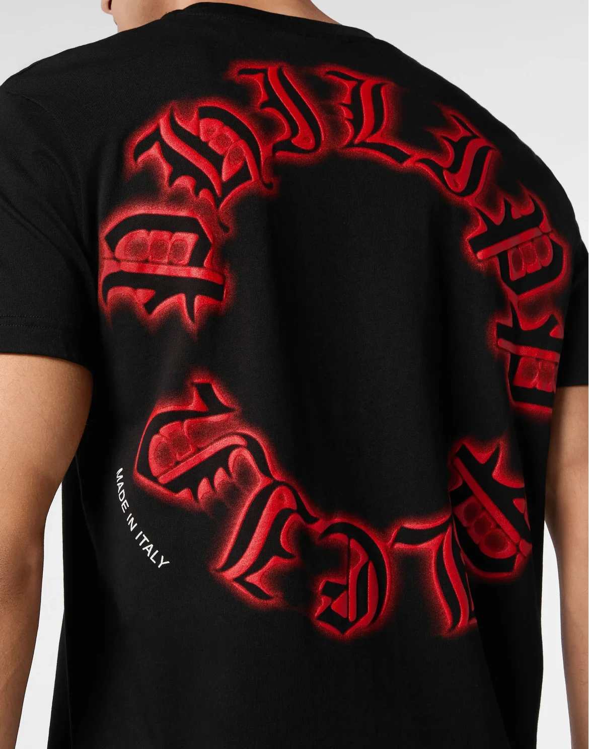 T-shirt V-Neck SS Gothic Plein, цвет: Черный