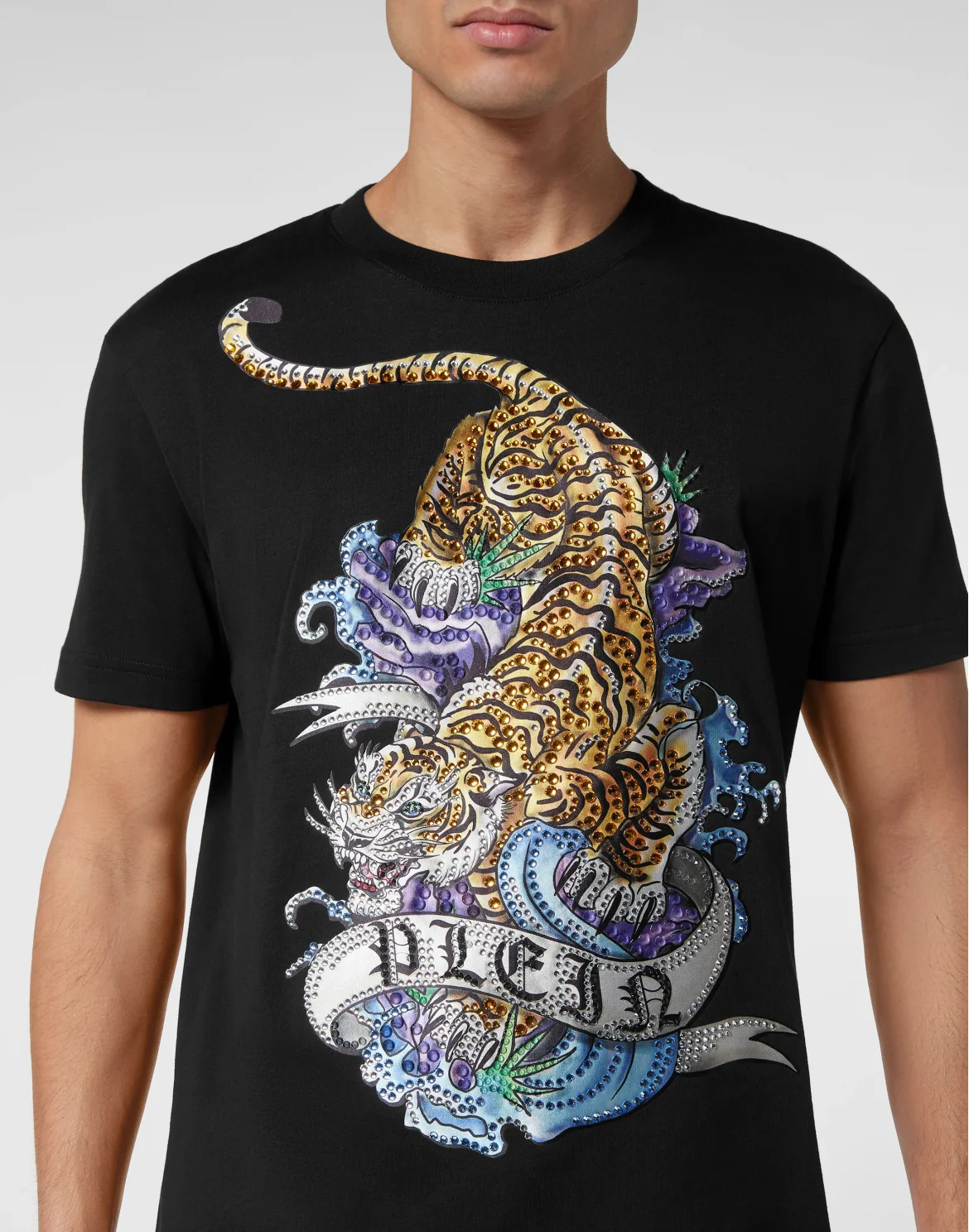 T-shirt Round Neck SS Tattoo, цвет: Черный