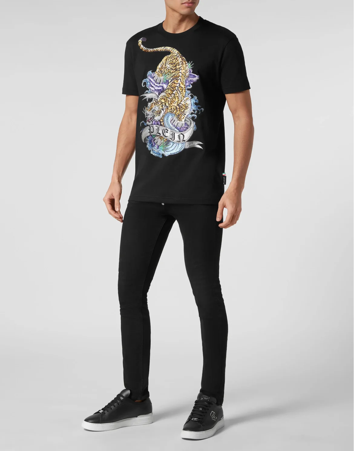 T-shirt Round Neck SS Tattoo, цвет: Черный
