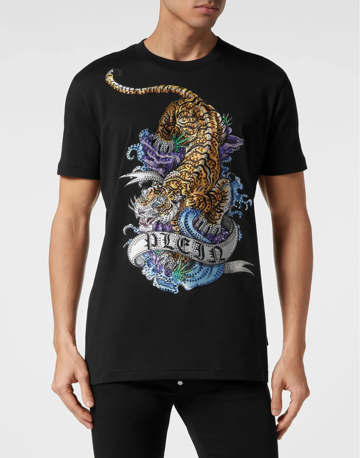 T-shirt Round Neck SS Tattoo, цвет: Черный