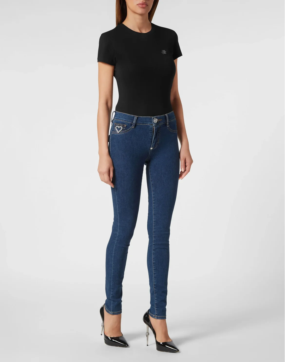 Crystal Jegging Heart, цвет: Синий
