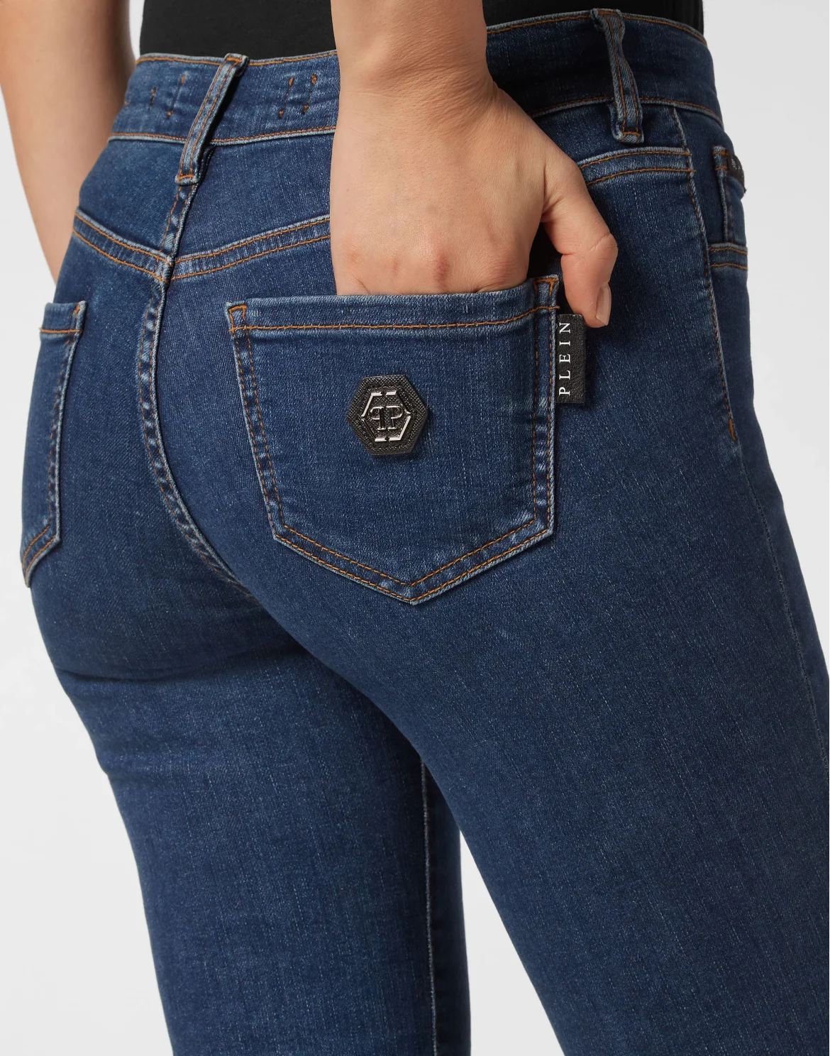 Denim Jegging Fit Trousers, цвет: Синий