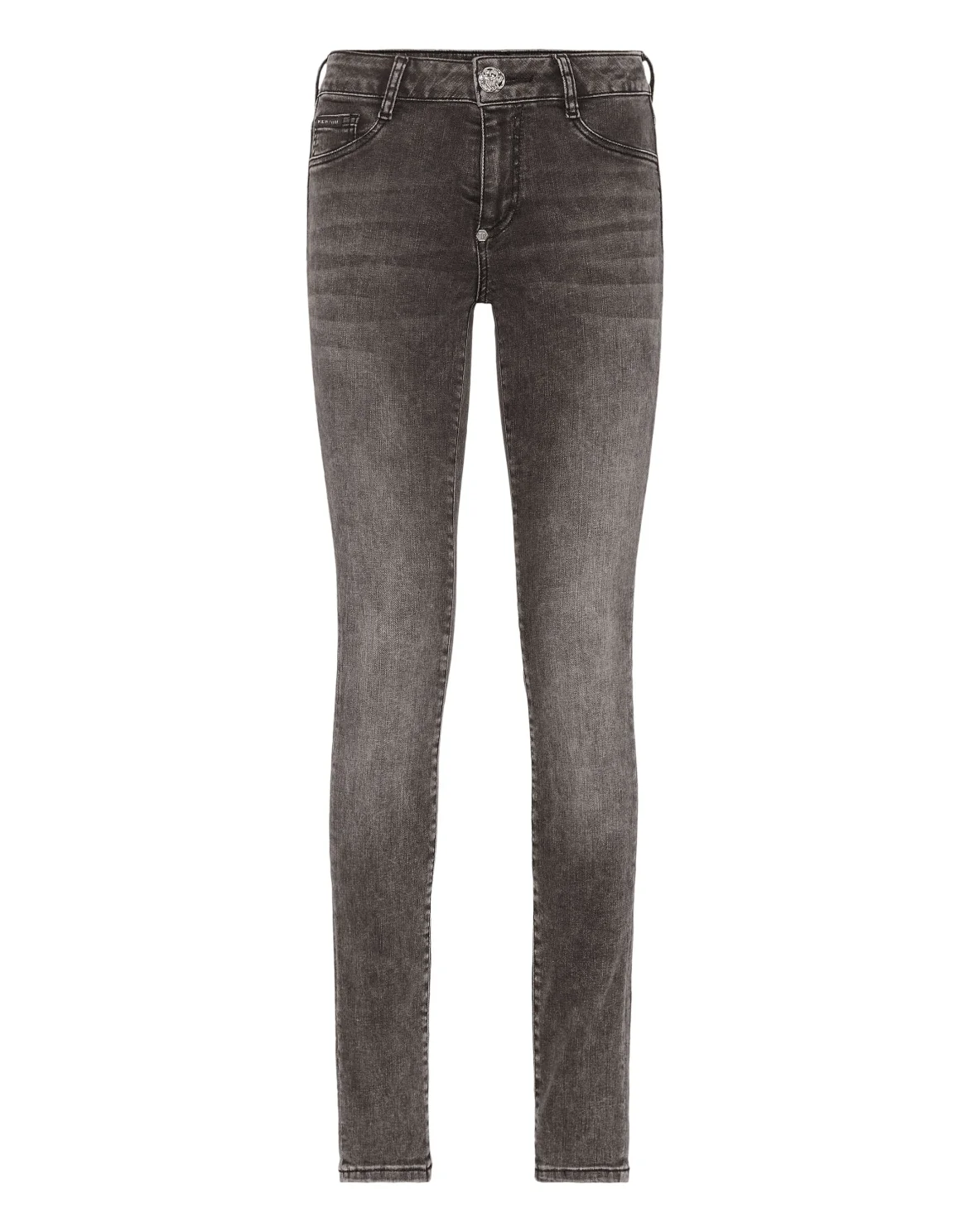 Denim Jegging Fit Trousers, цвет: Черный