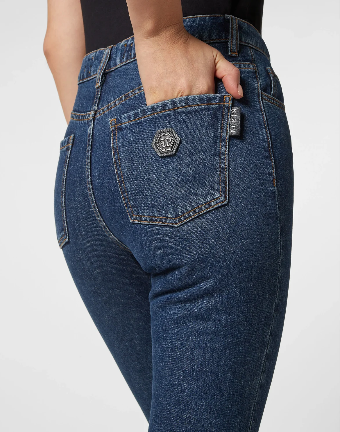 Denim Flare Fit Trousers, цвет: Синий