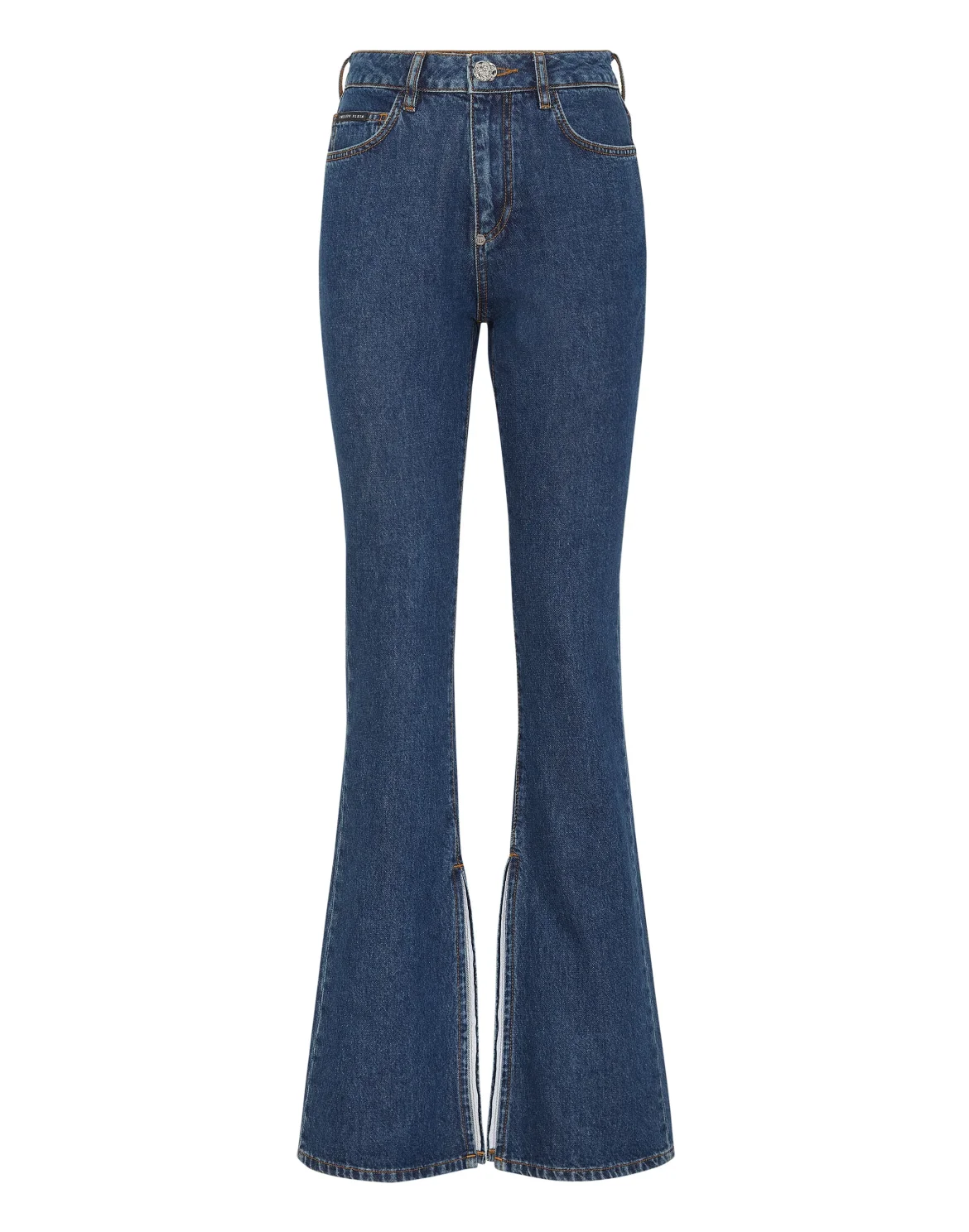 Denim Flare Fit Trousers, цвет: Синий