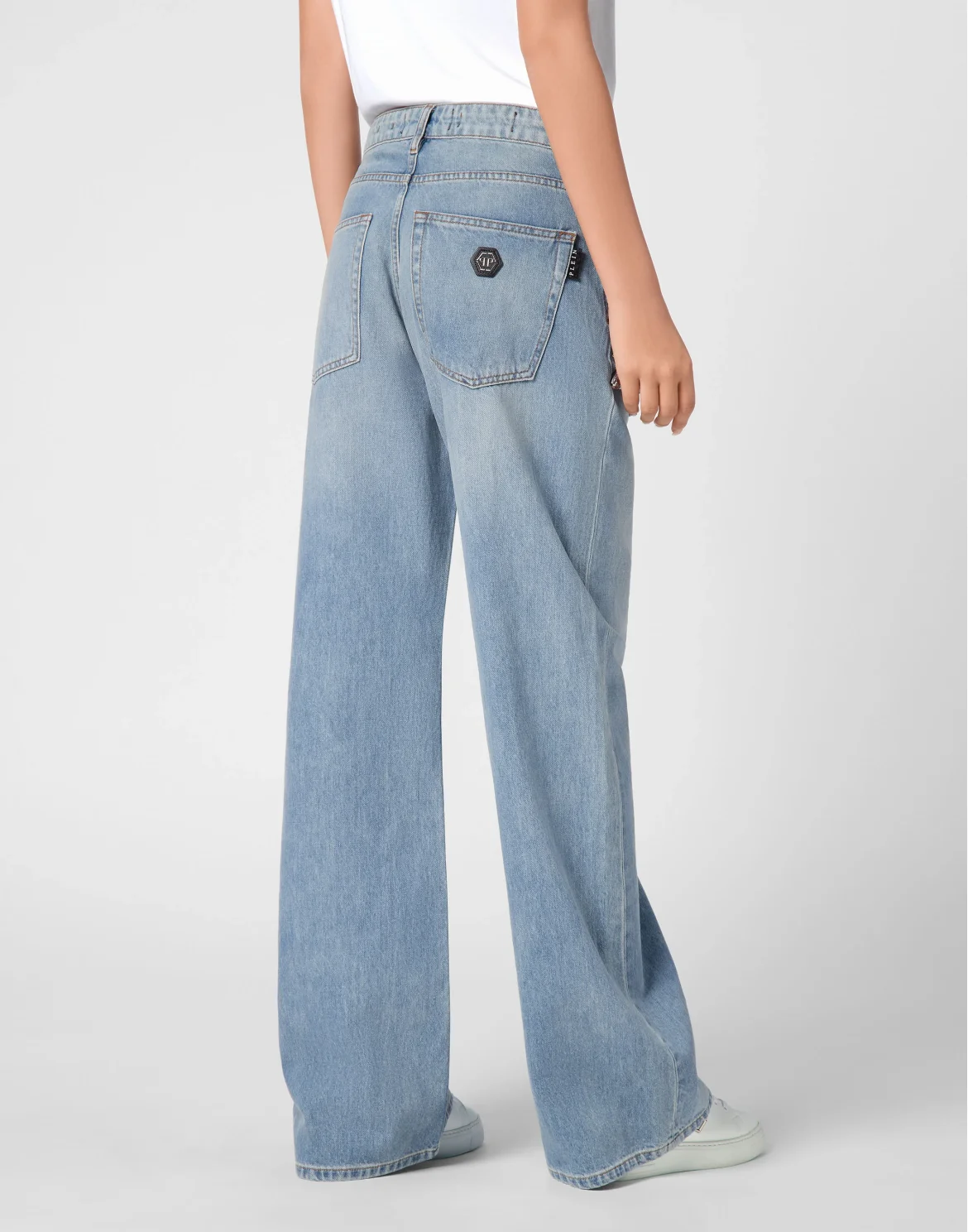 Crystal Stones Skater Fit Trousers, цвет: Серый