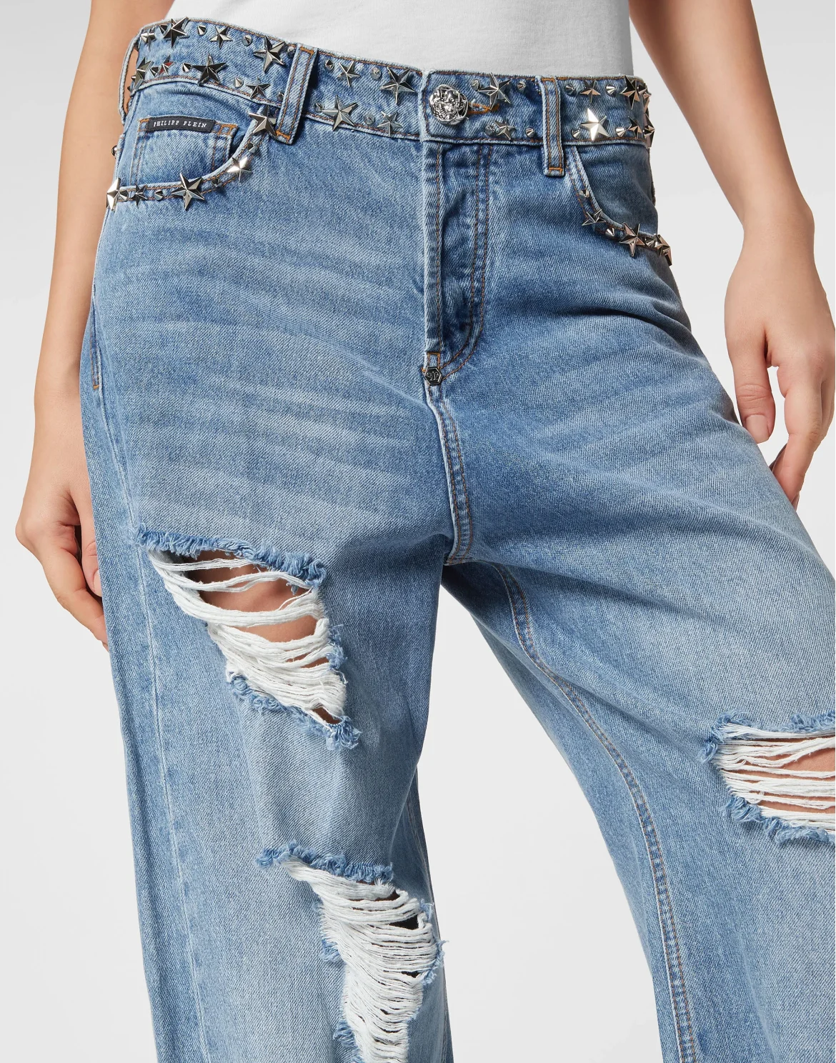 Denim Skater Fit Trousers, цвет: Голубой