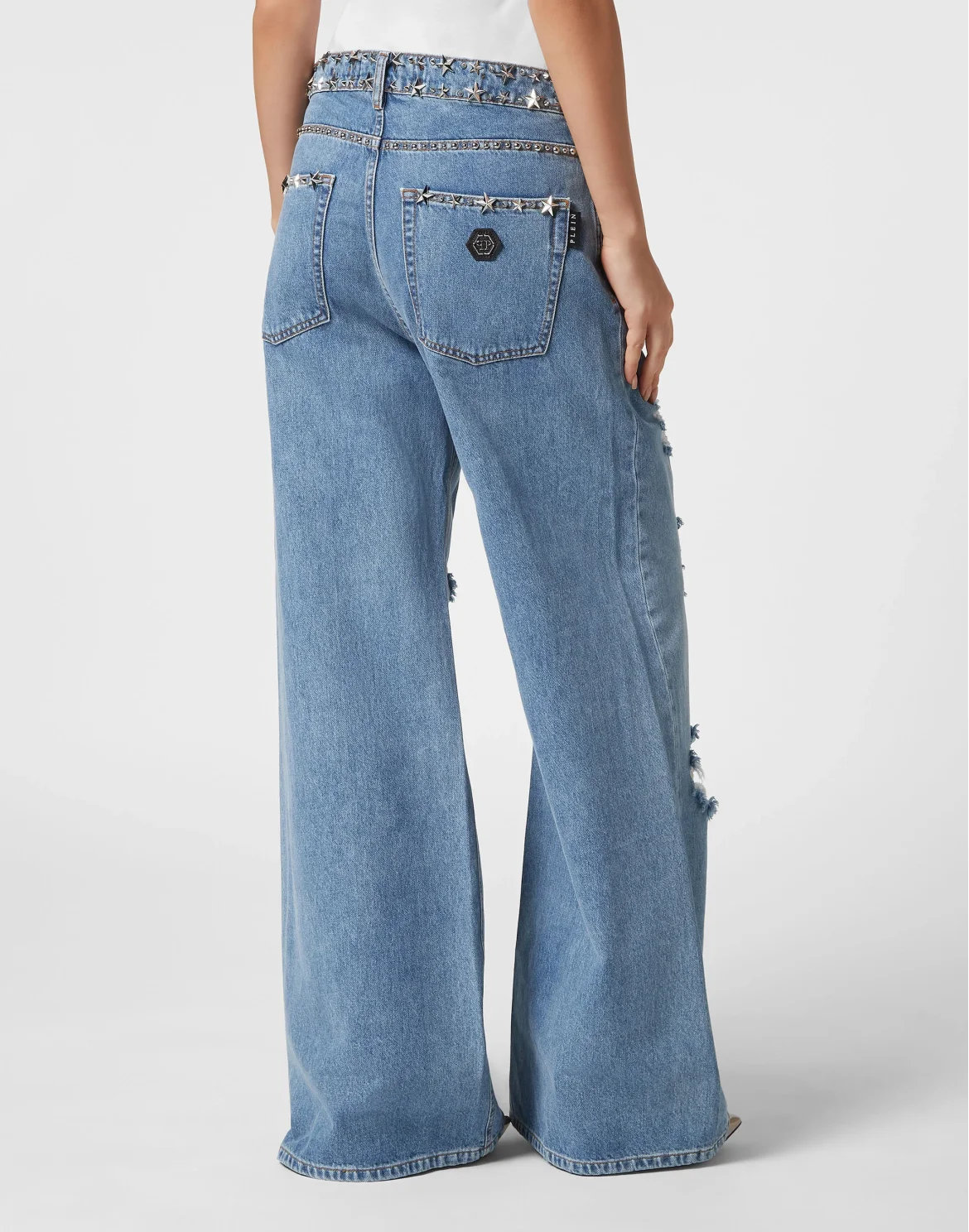 Denim Skater Fit Trousers, цвет: Голубой