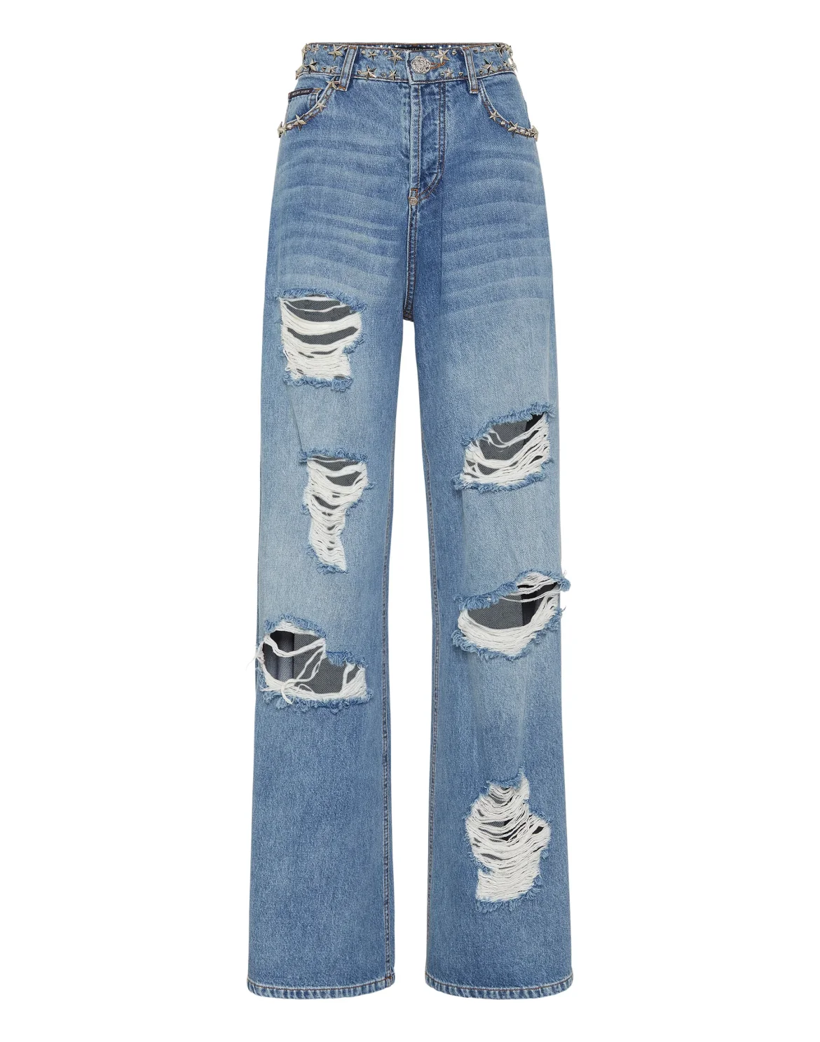 Denim Skater Fit Trousers, цвет: Голубой