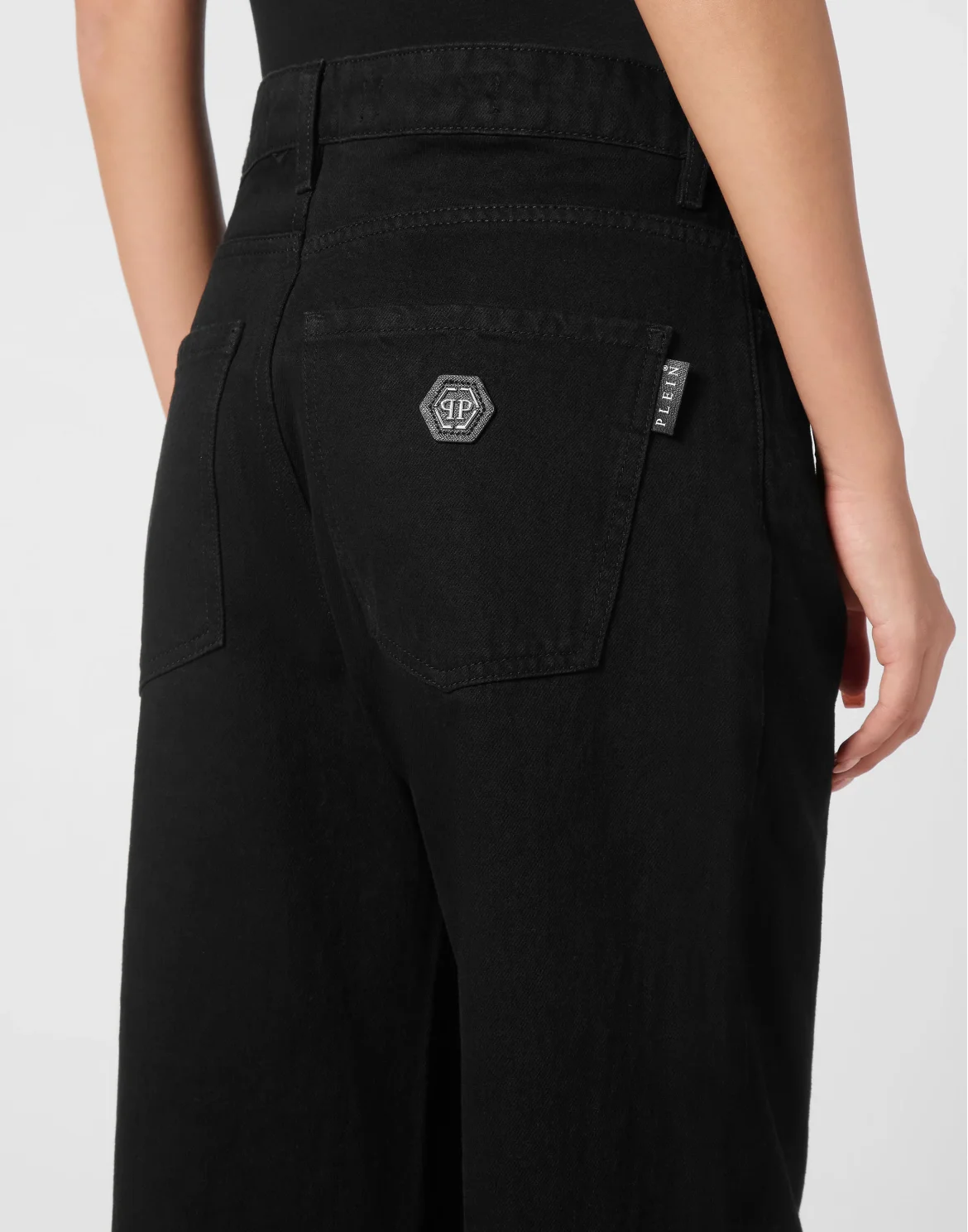 Denim Skater Fit Trousers, цвет: Черный