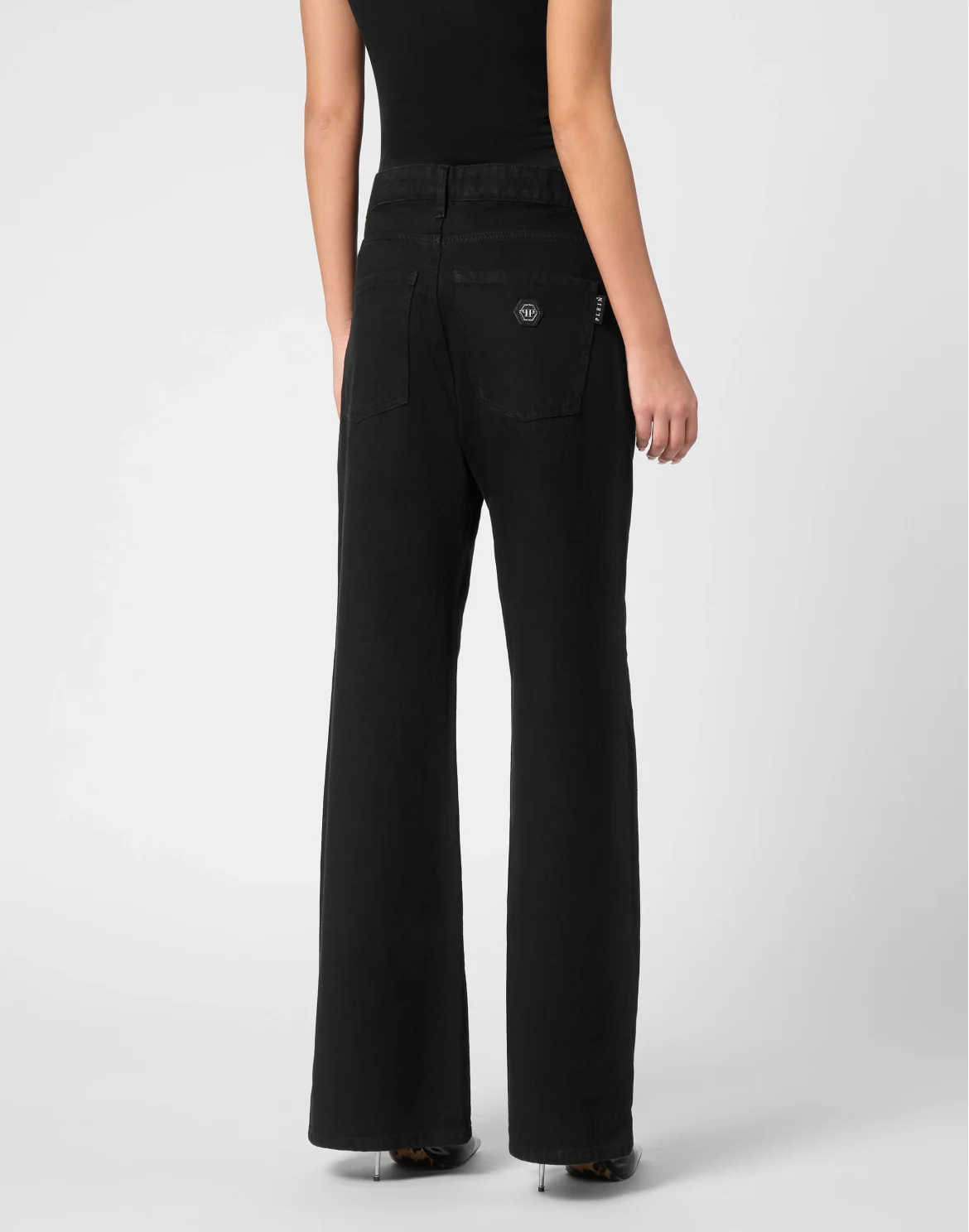 Denim Skater Fit Trousers, цвет: Черный